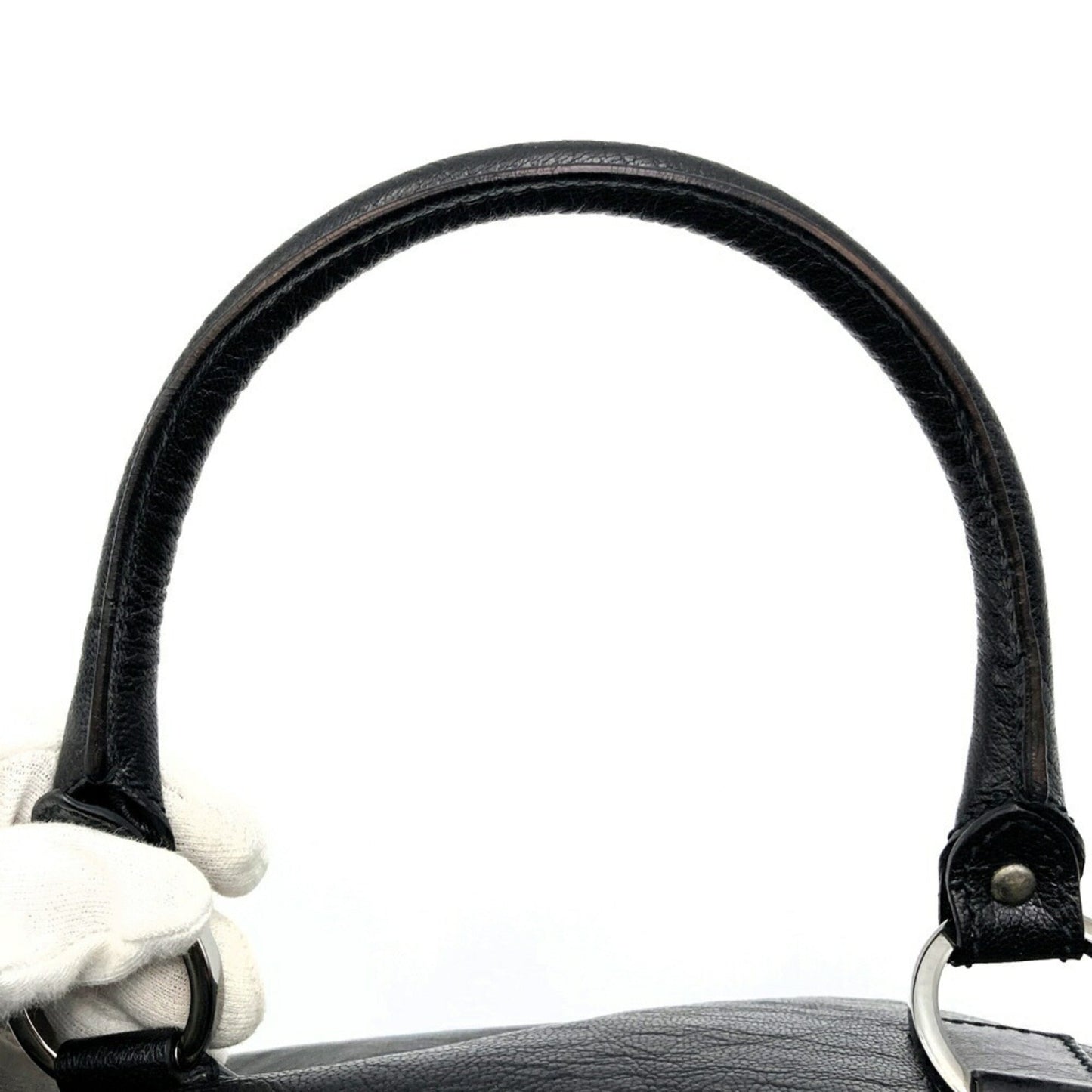 Gucci Black Leather Handbag ( )