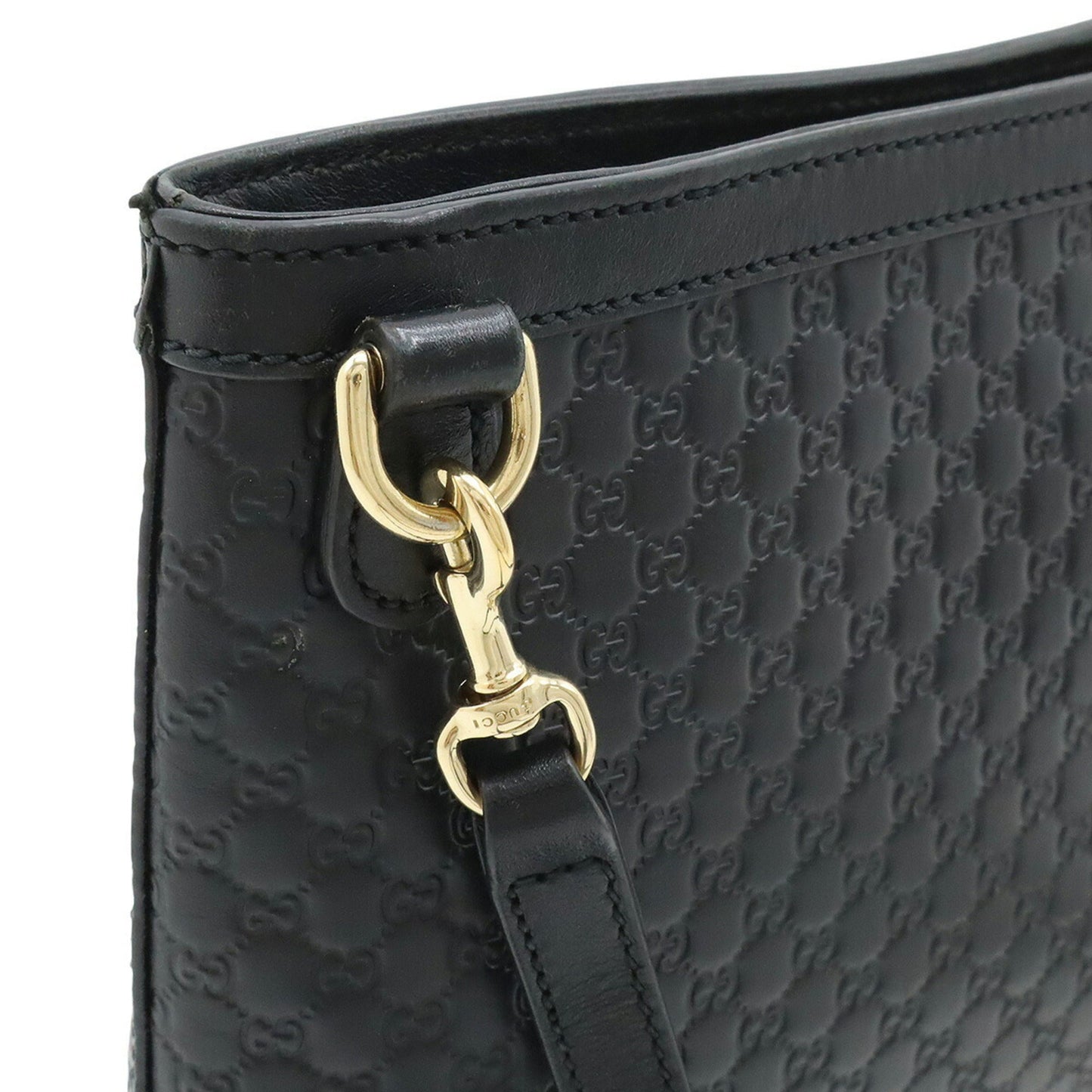 Gucci Black Leather Shoulder Bag ( )