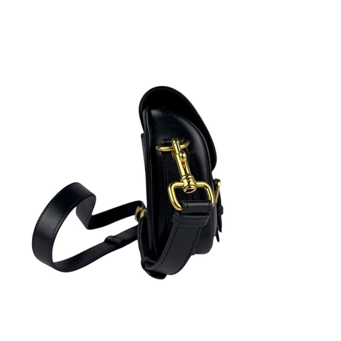 Christian Dior Black Leather Shoulder Bag ()