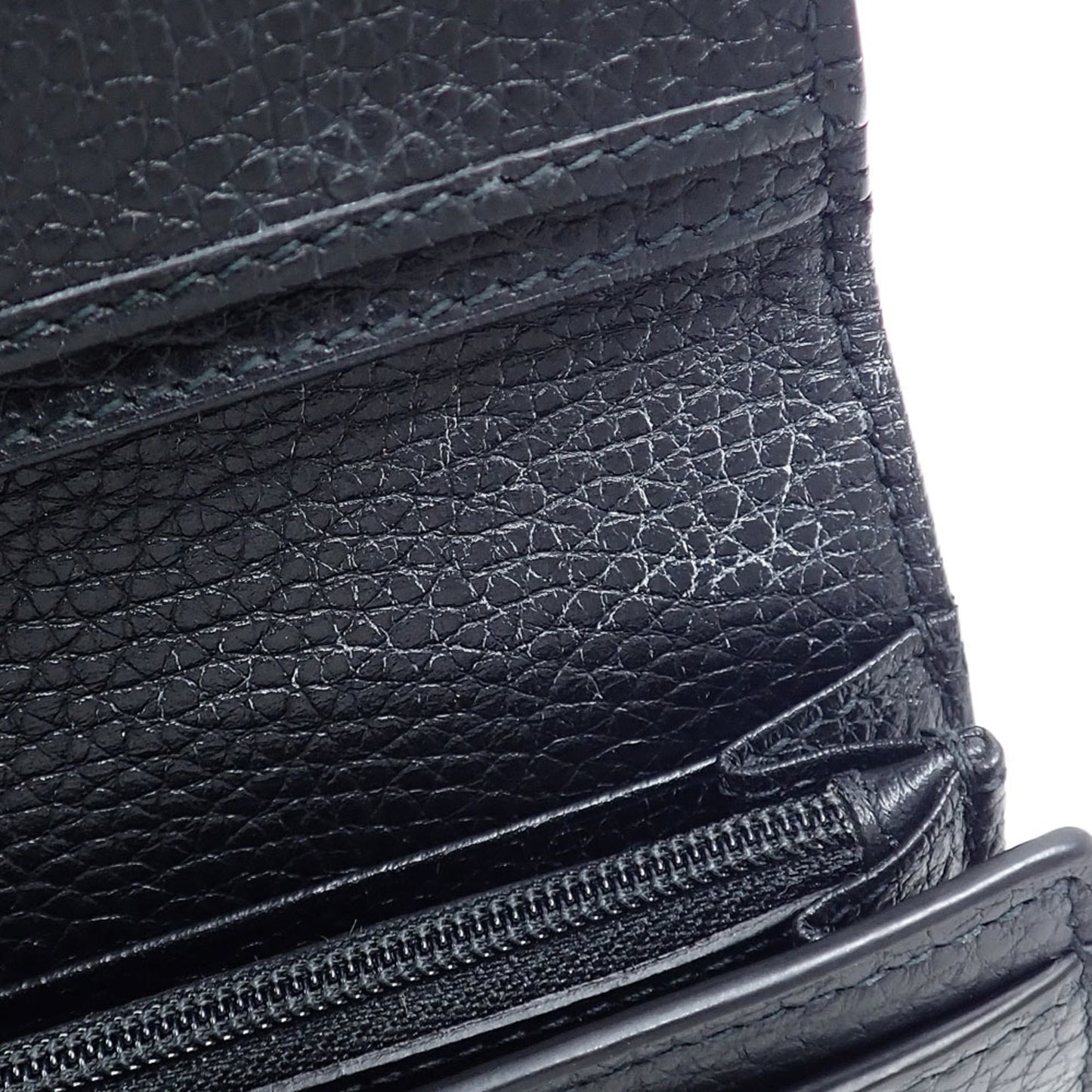 Gucci Black Leather Long Wallet (Bi-Fold) ( )