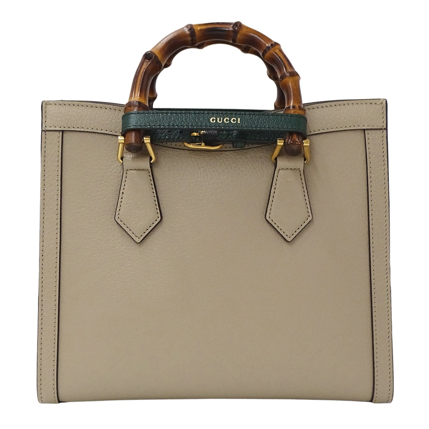 Gucci Beige Leather Handbag Shoulder Bag ( )