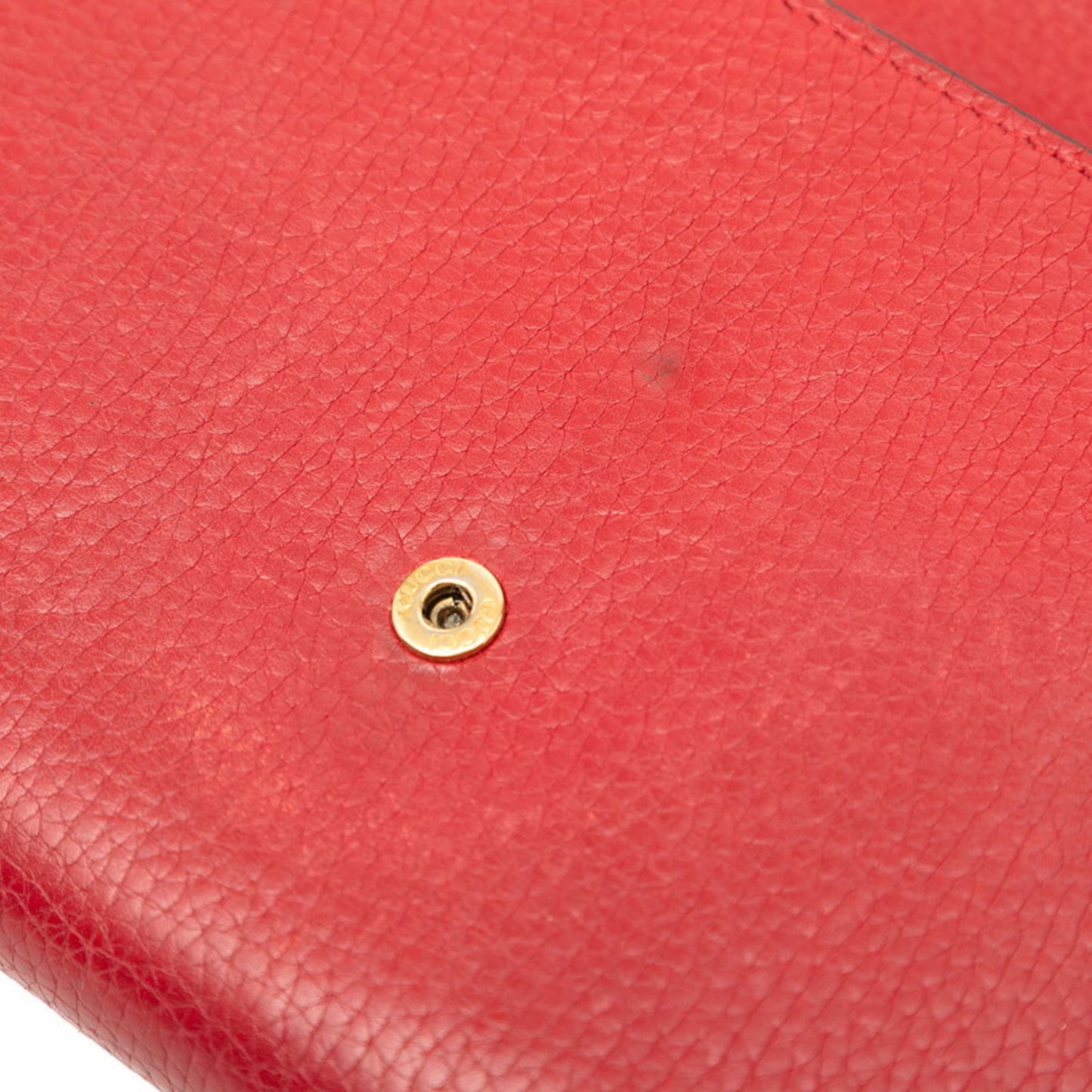 Gucci Red Color Leather Shoulder Bag ( )
