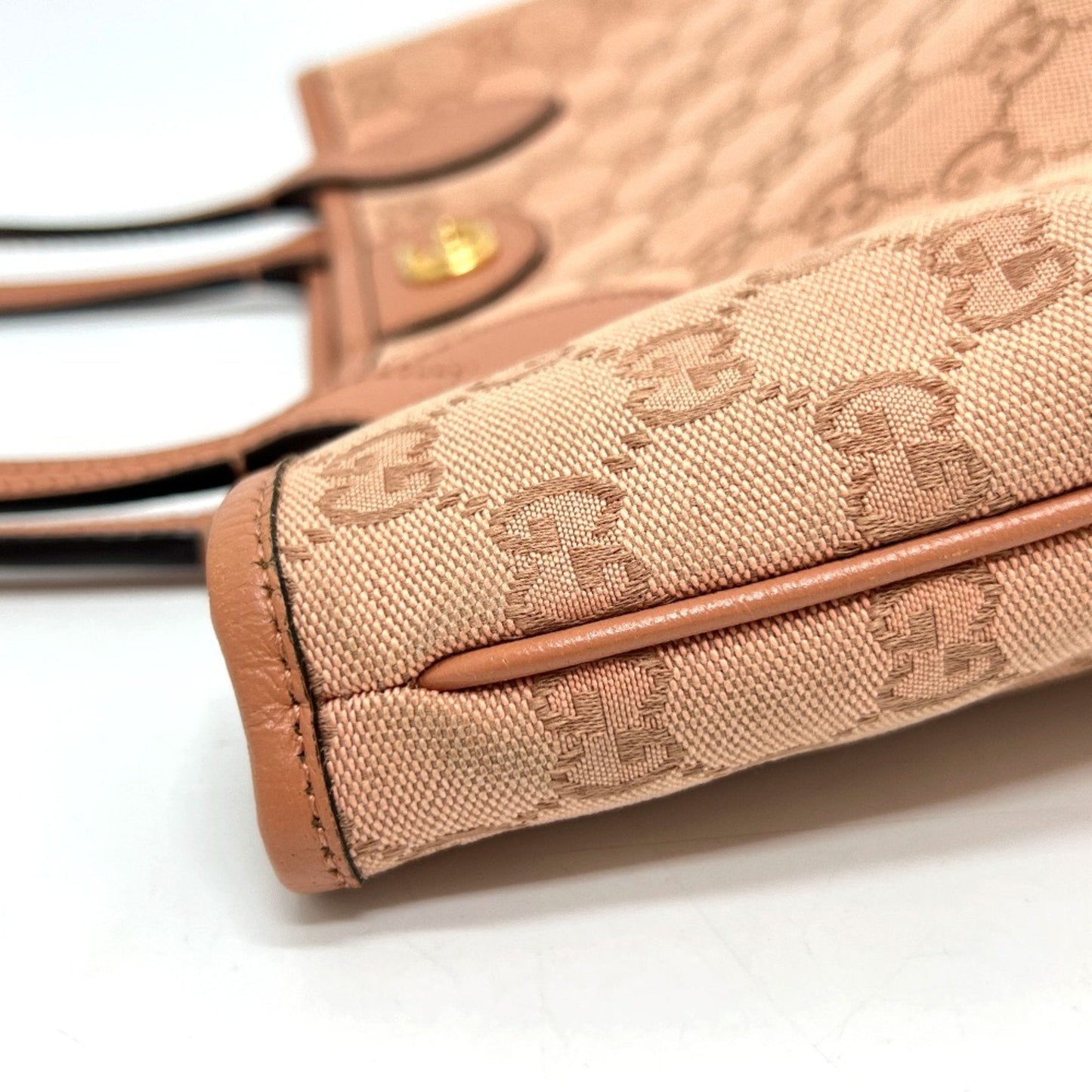 Gucci Pink Gg Canvas Tote Bag ( )