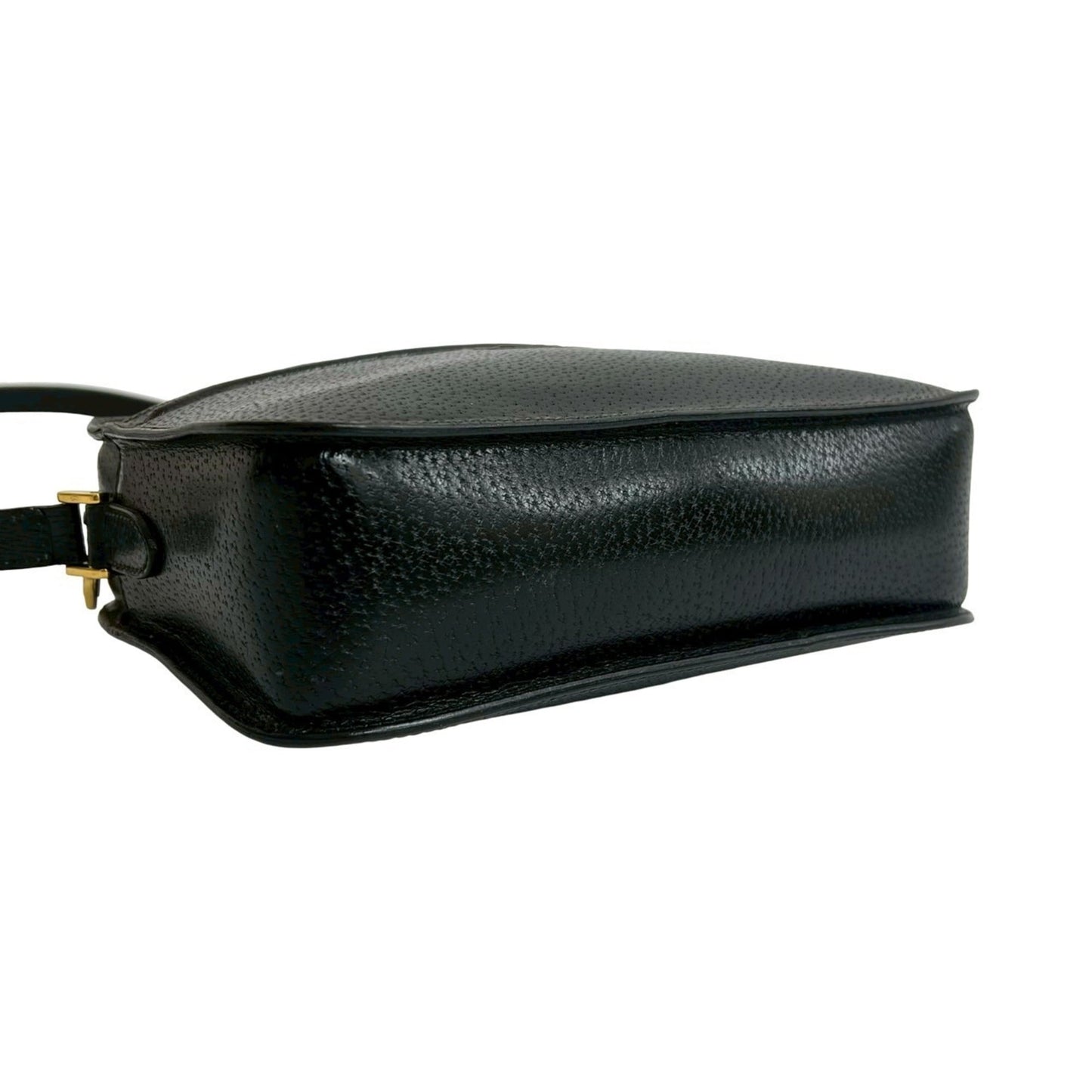 Gucci Black Leather Pochette Shoulder Bag ( )