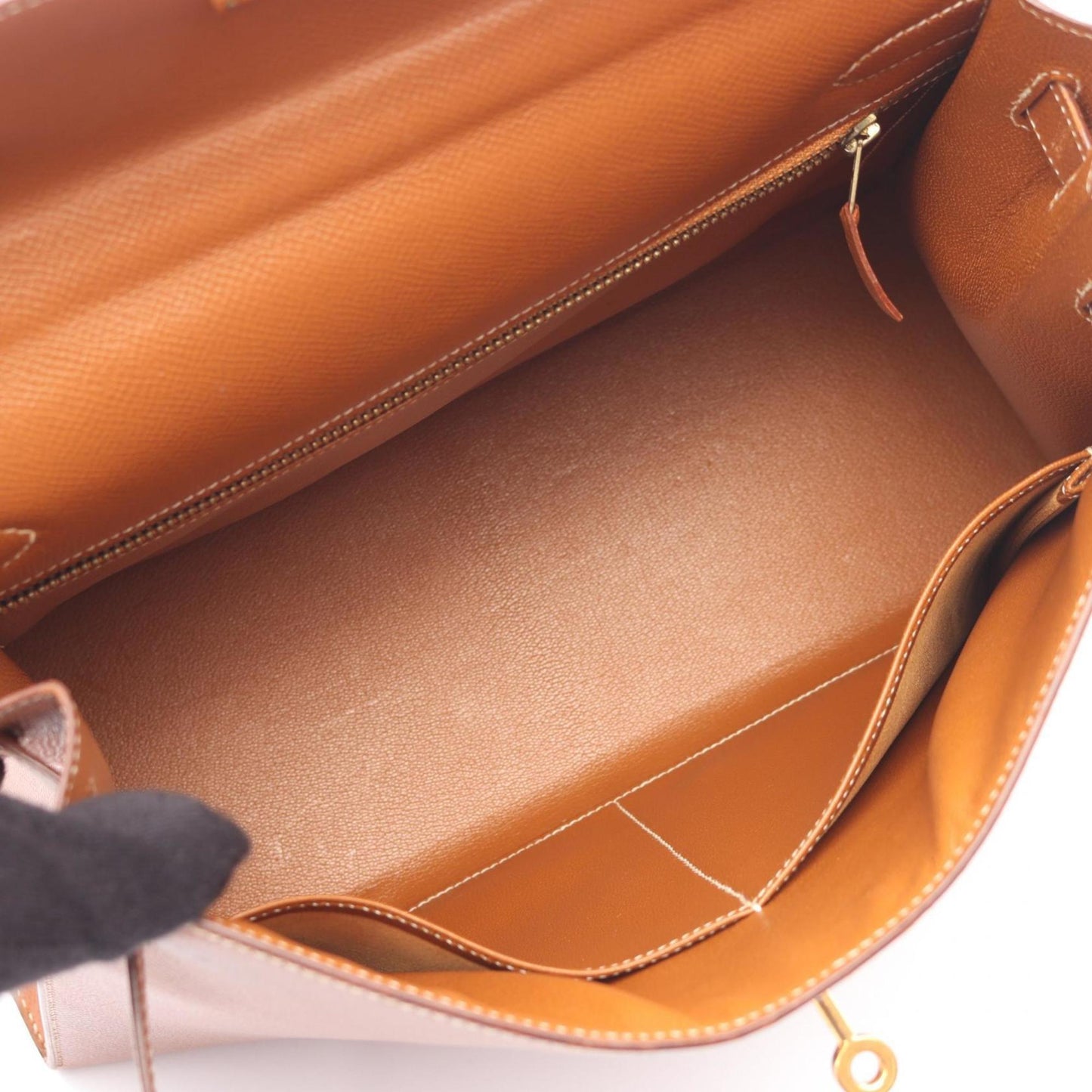 Hermes Brown Leather Handbag ( )