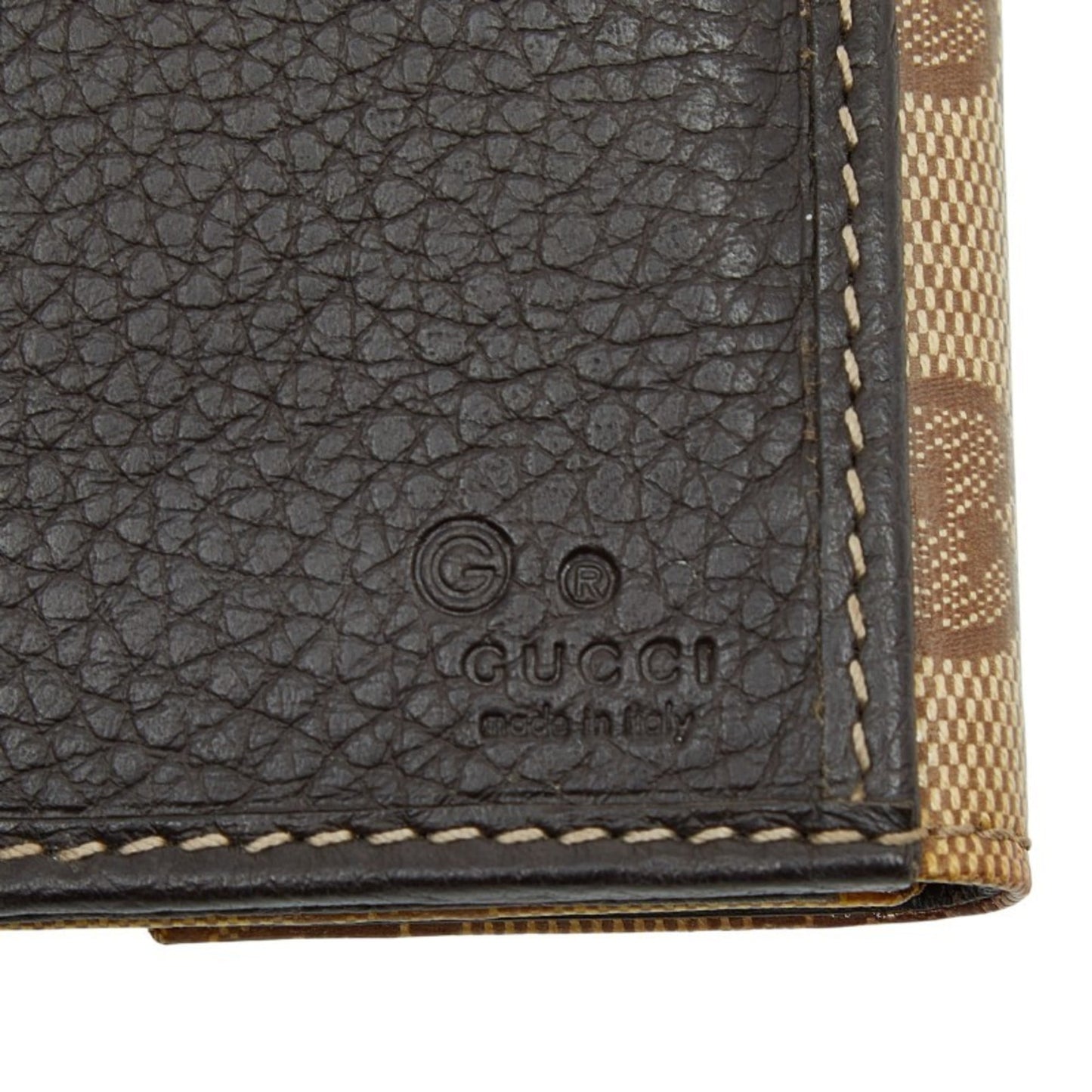 Gucci Beige Pvc Leather Coin Purse/Coin Case ( )