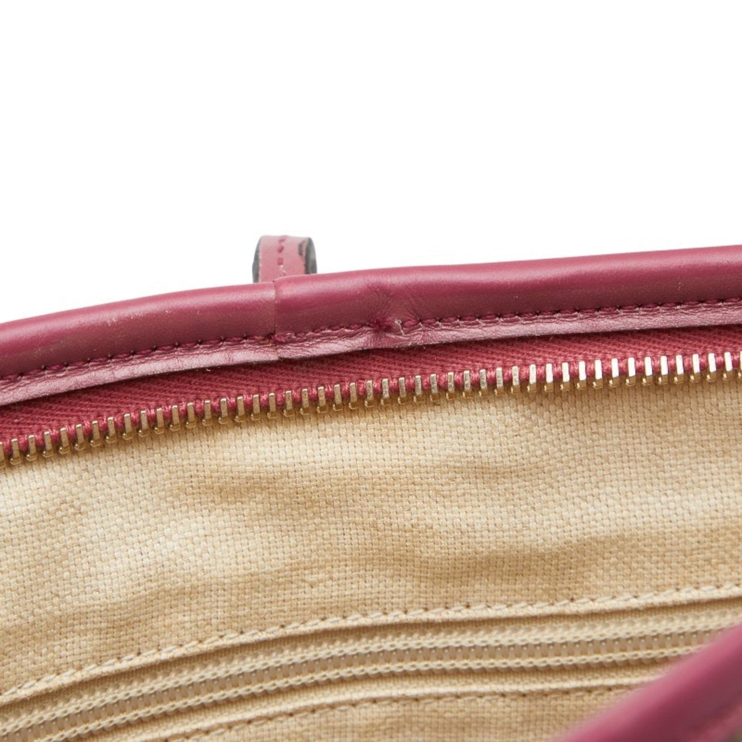 Gucci Green Canvas Leather Shoulder Bag Tote Bag ( )