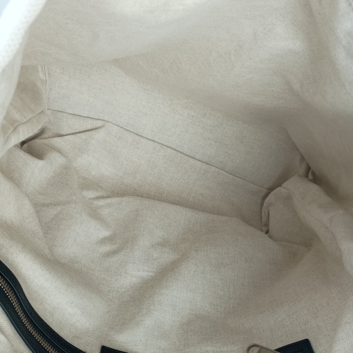 Gucci Black Ivory Canvas Handbag Shoulder Bag Tote Bag ( )
