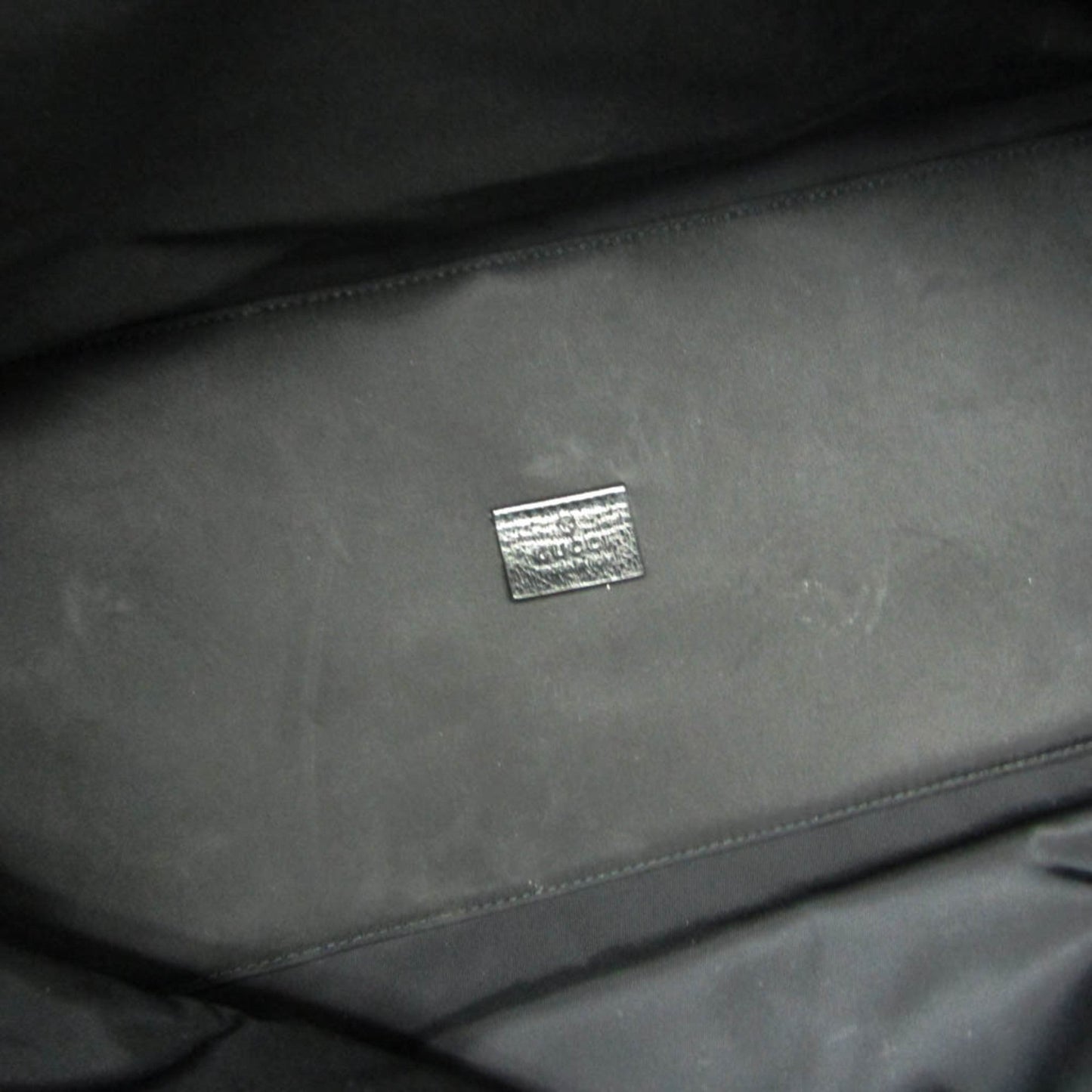Gucci Black Nylon Canvas Leather Handbag Shoulder Bag ( )