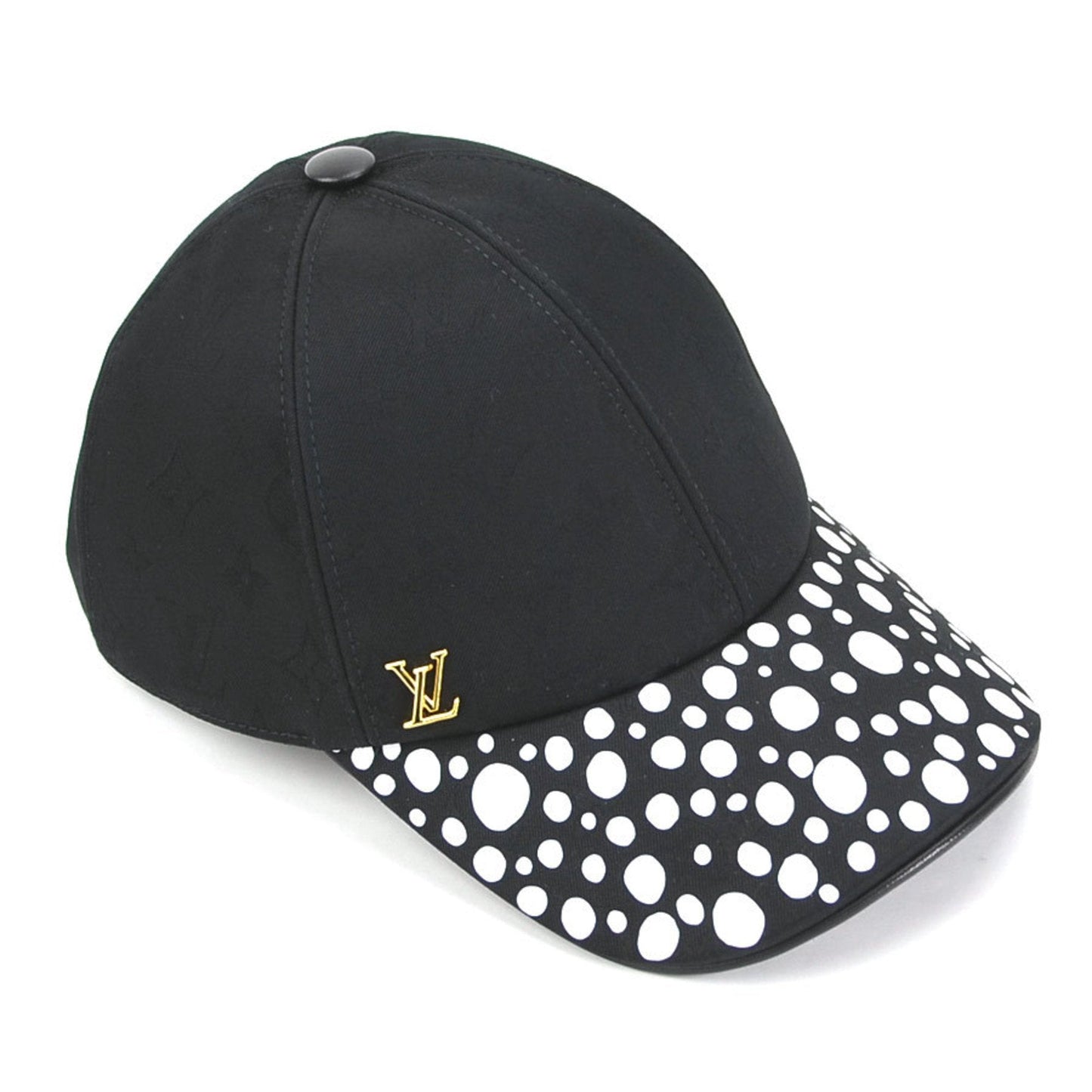 LOUIS VUITTON Cap LV × YK Infinity Dot Cotton Black Unisex M7069L