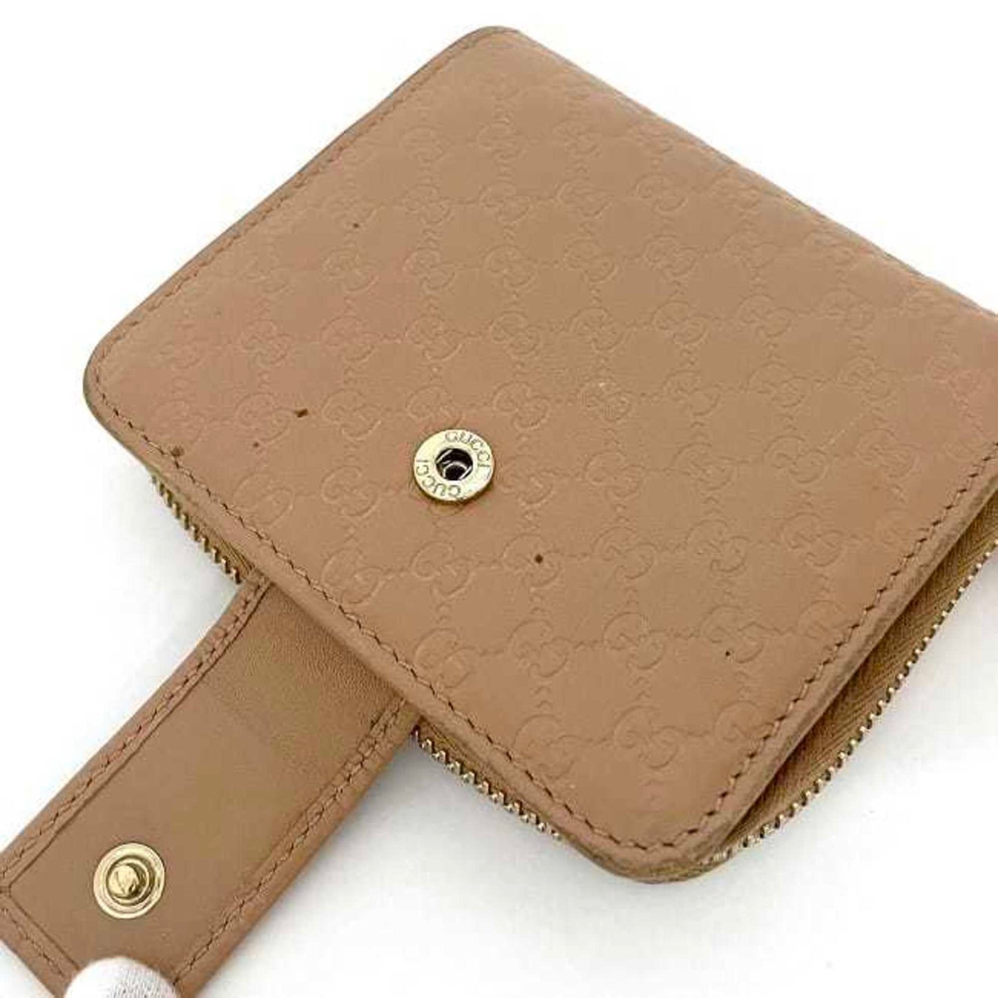 Gucci Gold Beige Leather Wallet (Bi-Fold) ( )