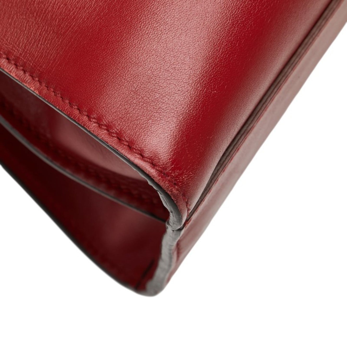 Gucci Red Color Leather Handbag Shoulder Bag ( )