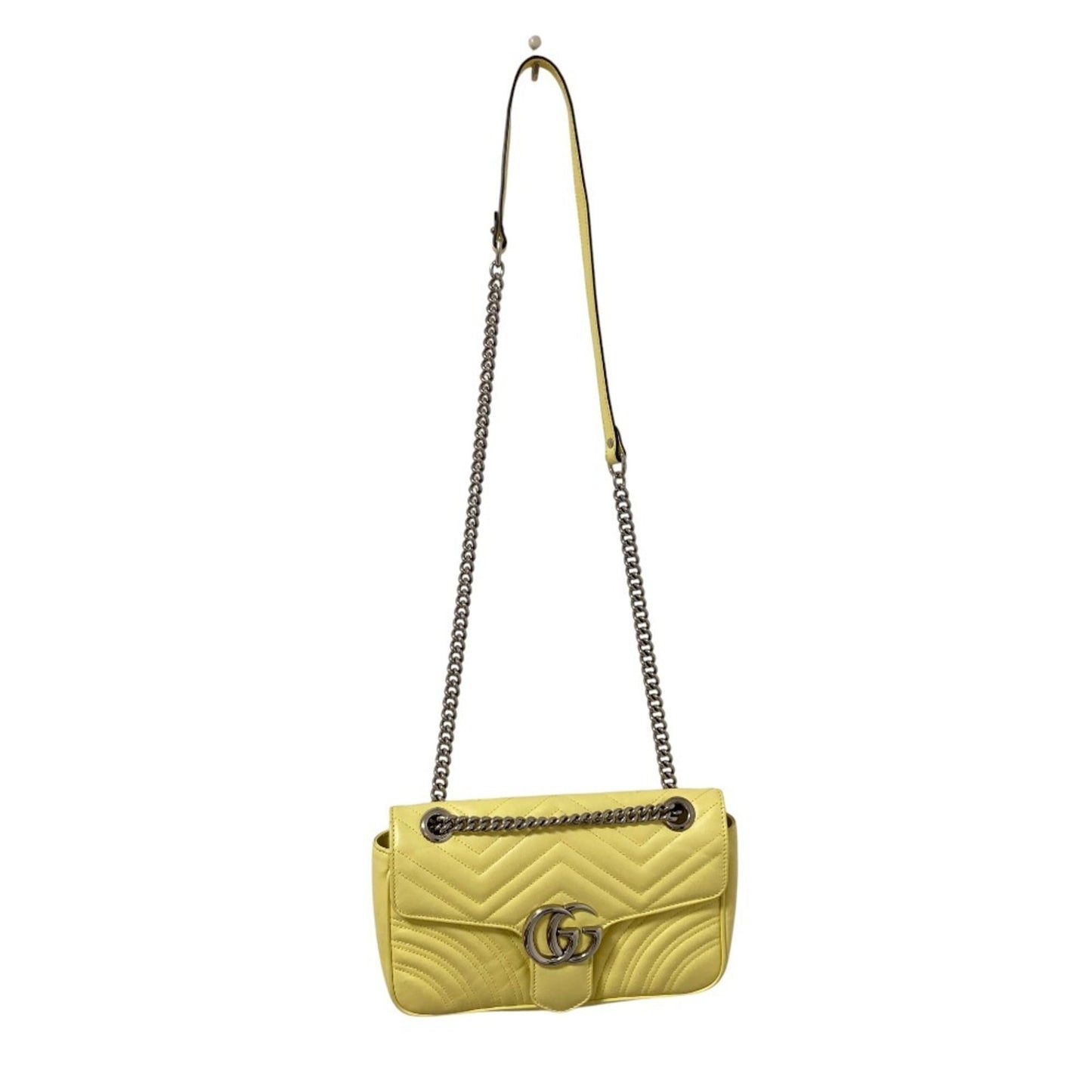 Gucci Yellow Quilting Leather Shoulder Bag ( )