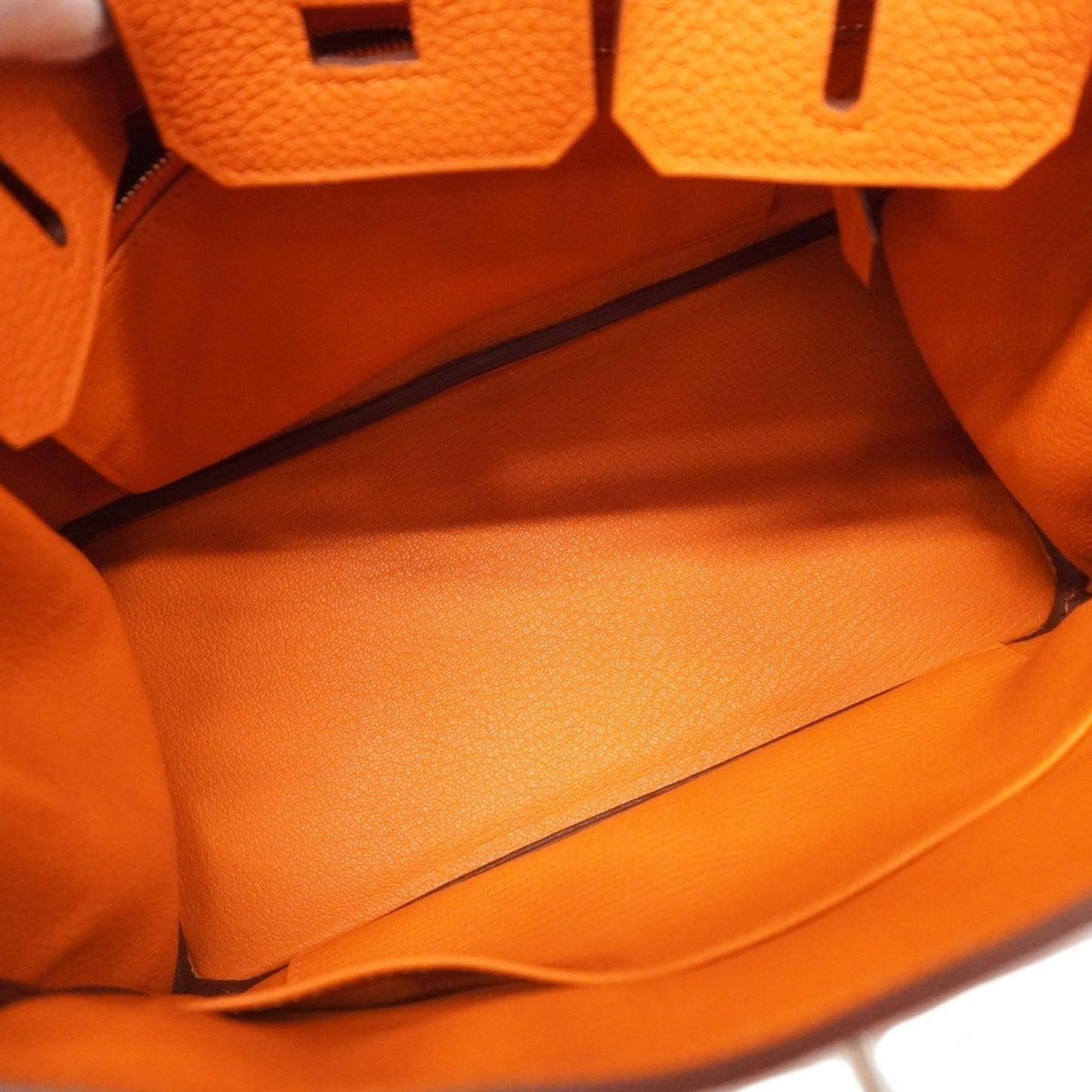 Hermes Orange Togo Leather Handbag ( )