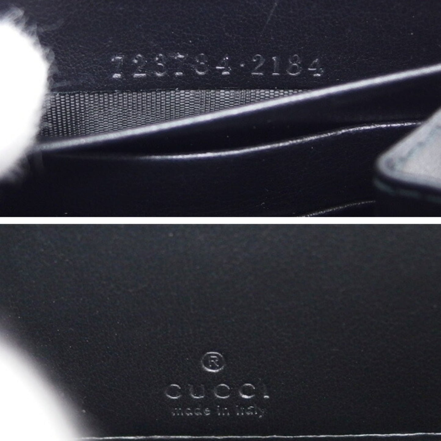 Gucci Black Leather Long Wallet (Bi-Fold) ( )