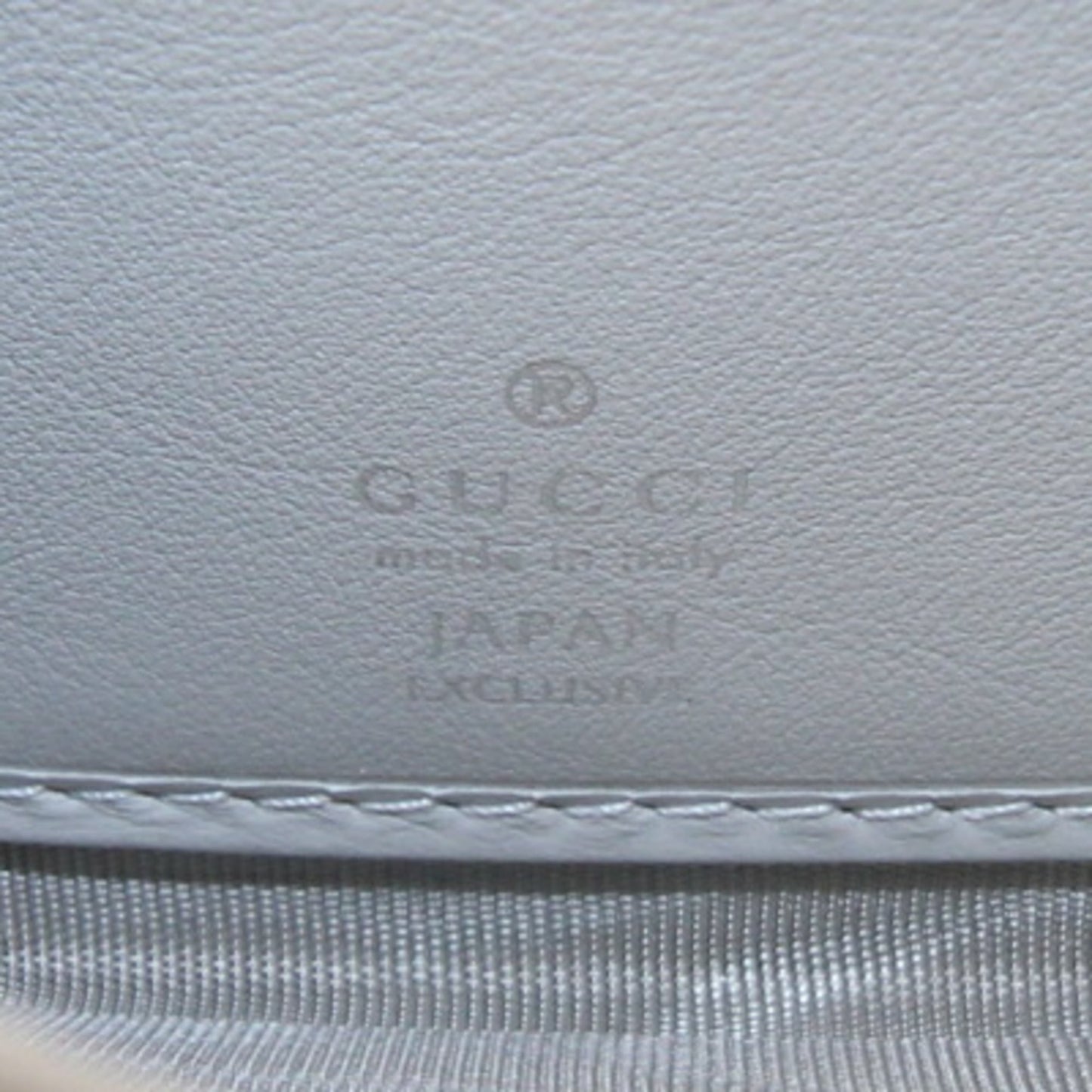 Gucci Light Gray Leather Long Wallet (Bi-Fold) ( )