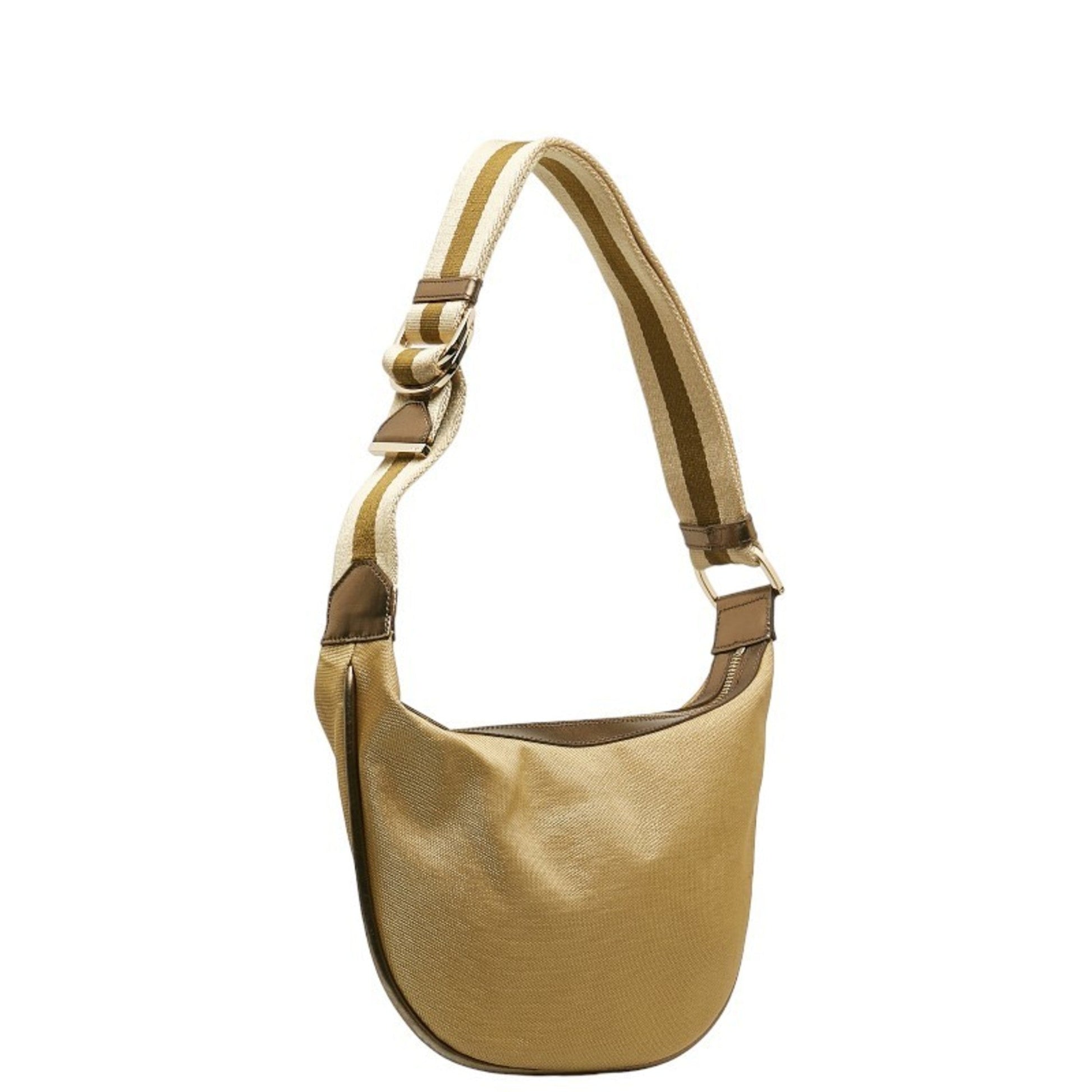 Gucci Leather Canvas Shoulder Bag