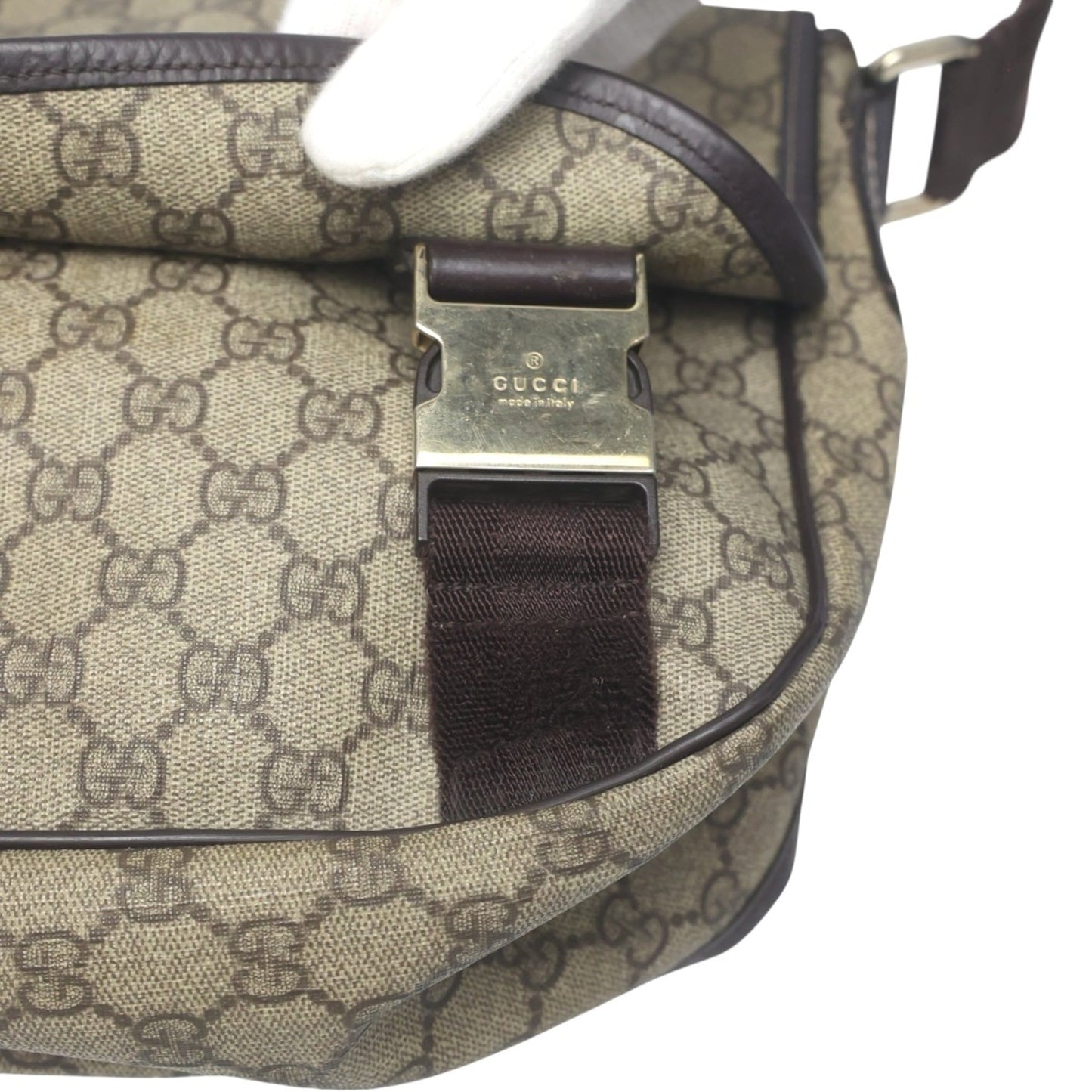 Gucci Brown Gg Plus Shoulder Bag ( )