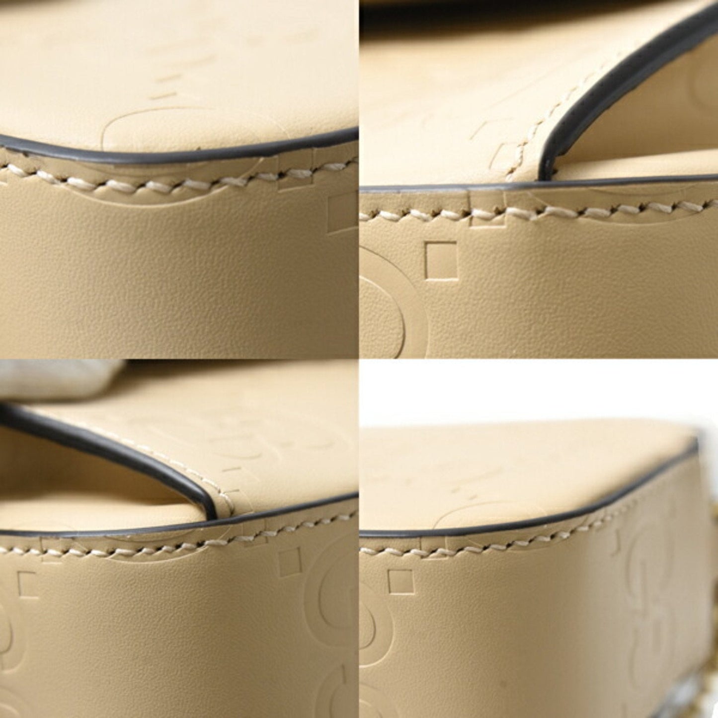 Gucci Beige Leather Shoulder Bag ( )