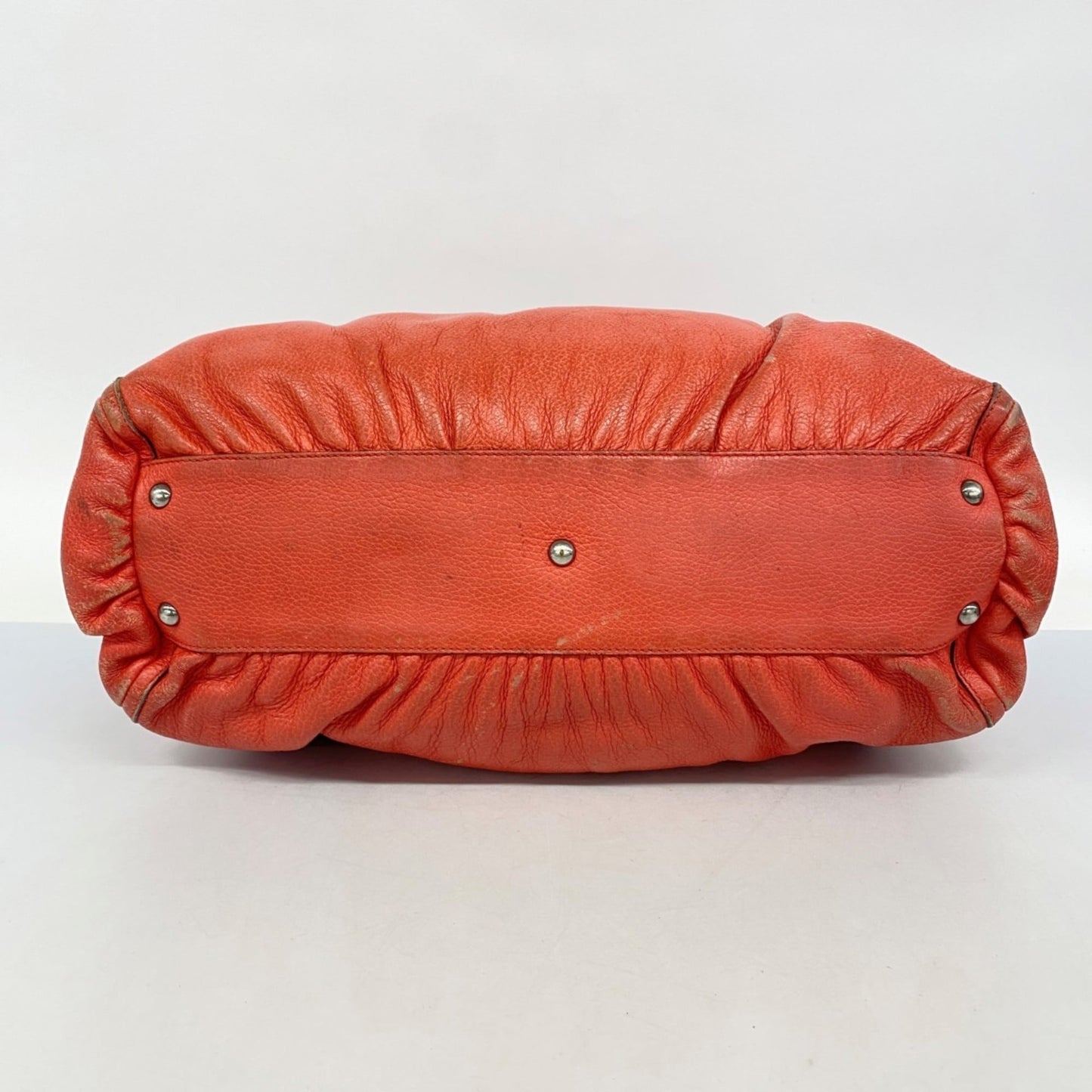 Gucci Red Color Leather Tote Bag ( )