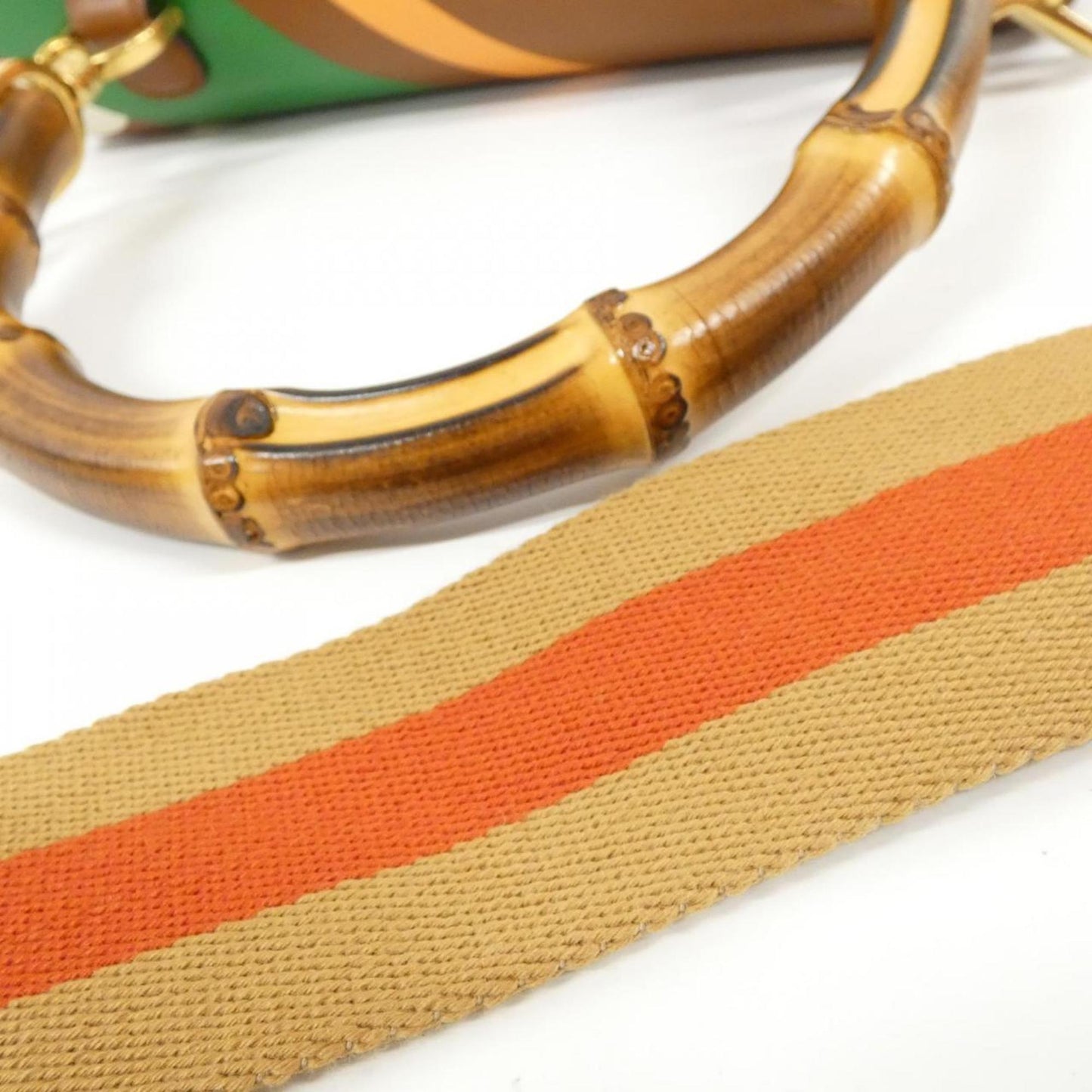 Gucci Brown Multi-Color Leather Handbag ( )