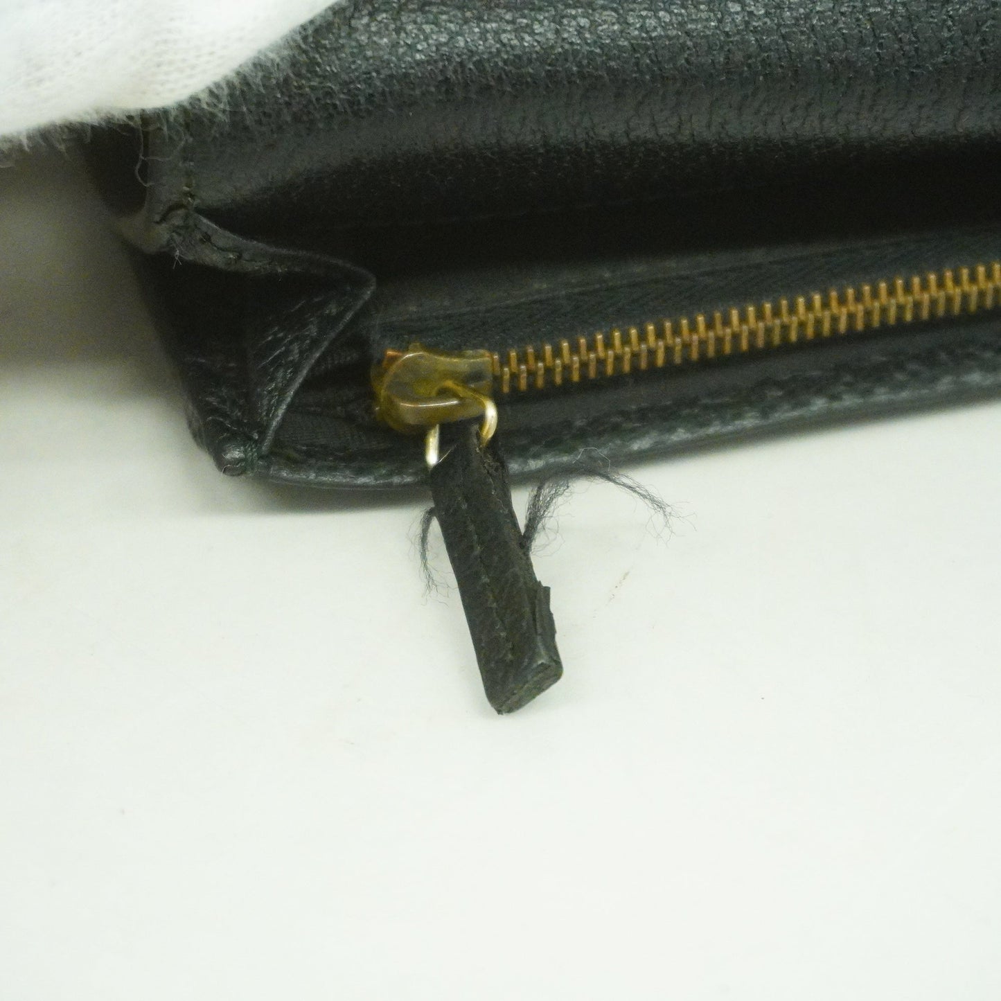 GUCCI Auth  GG Marmont 428740 Women's Leather Long Wallet [bi-fold] Black