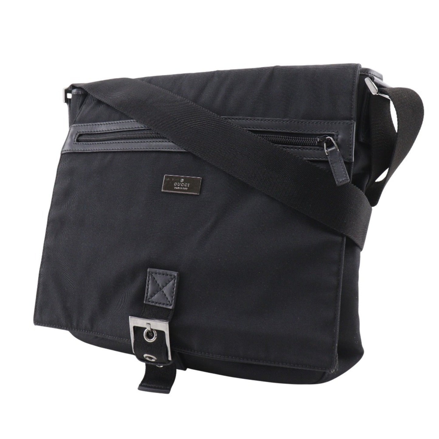 Gucci Black Nylon Canvas Shoulder Bag ( )