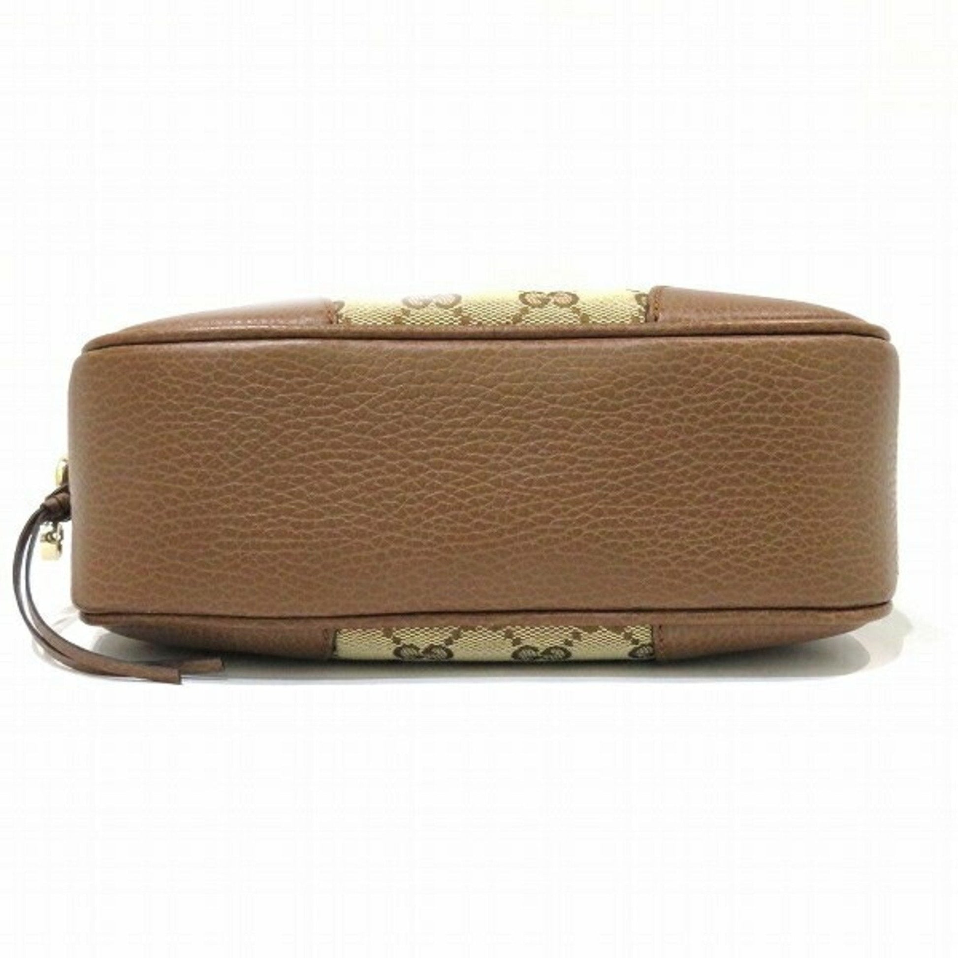 Gucci Leather Canvas Shoulder Bag