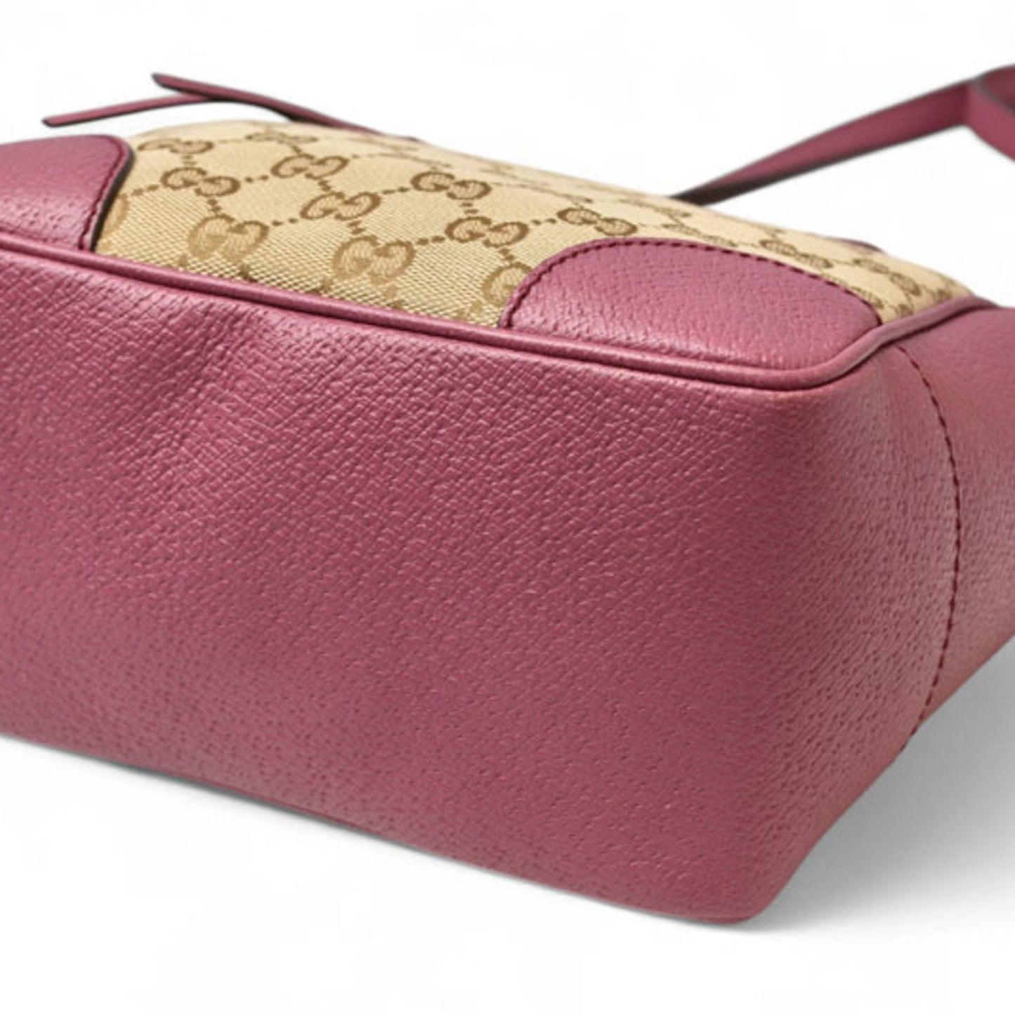 Gucci Beige Pink Gg Canvas Leather Handbag Shoulder Bag ( )