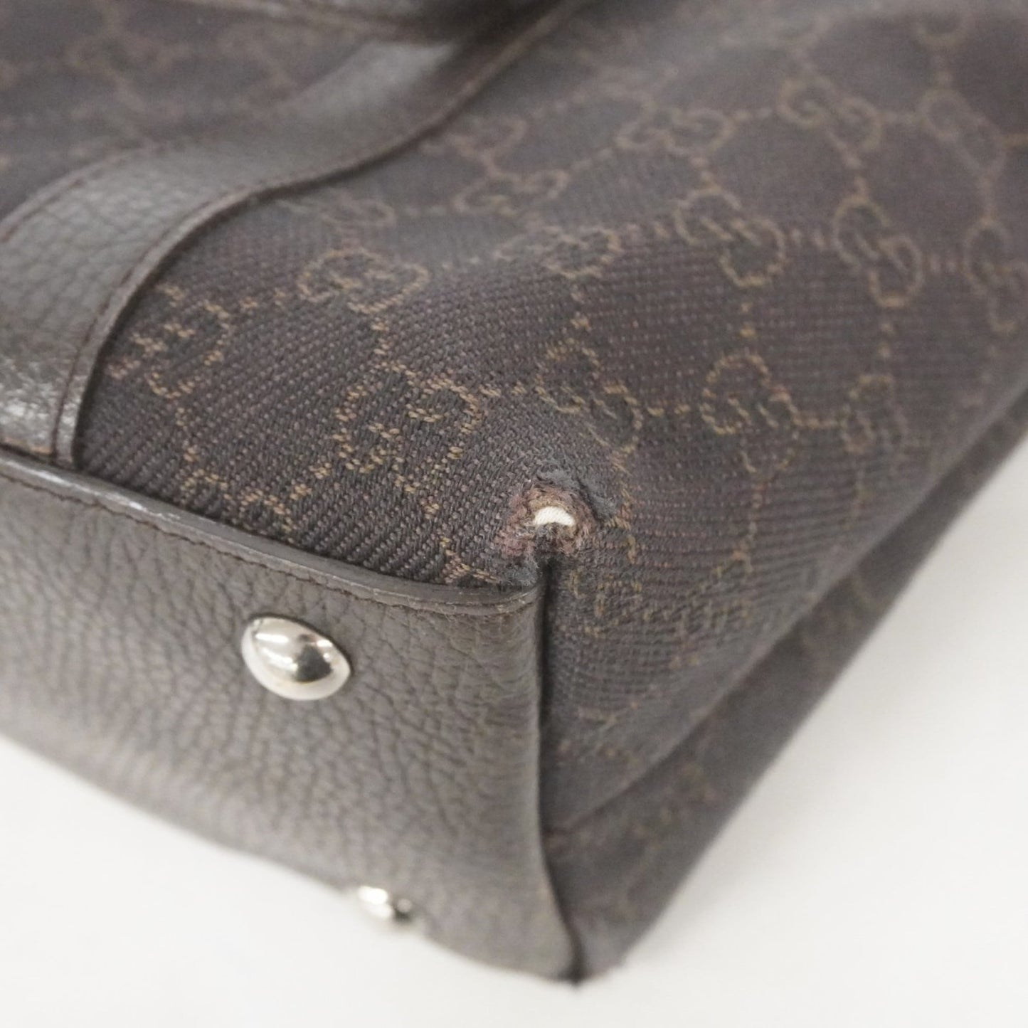 Gucci Brown Denim Tote Bag ( )