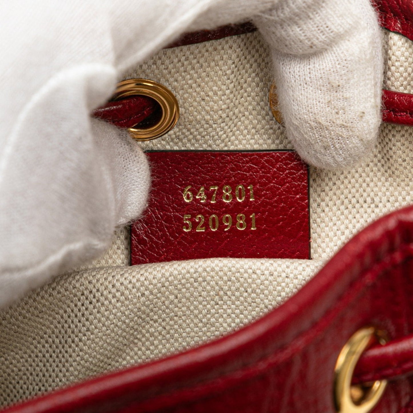 Gucci Brown Red Color Pvc Leather Shoulder Bag ( )