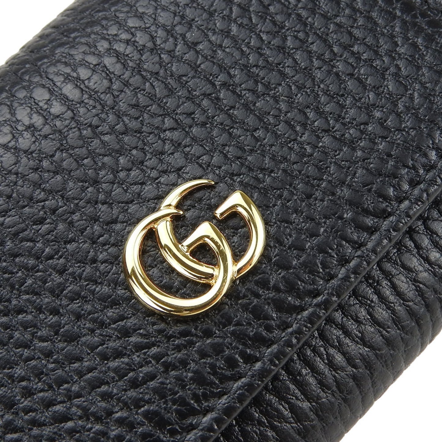 Gucci Black Leather Wallet (Tri-Fold) ( )