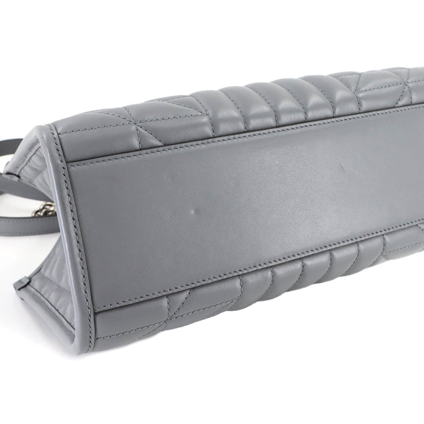 Gucci Gray Leather Tote Bag ( )