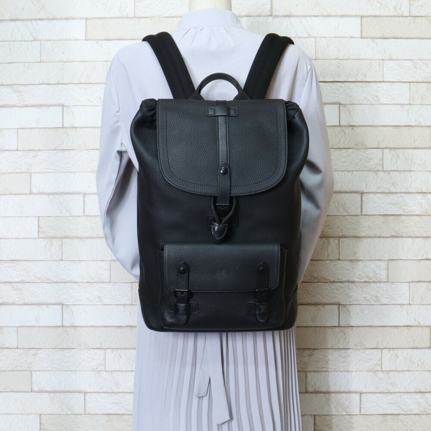 LOUIS VUITTON Christopher Backpack Rucksack/Daypack Leather Unisex