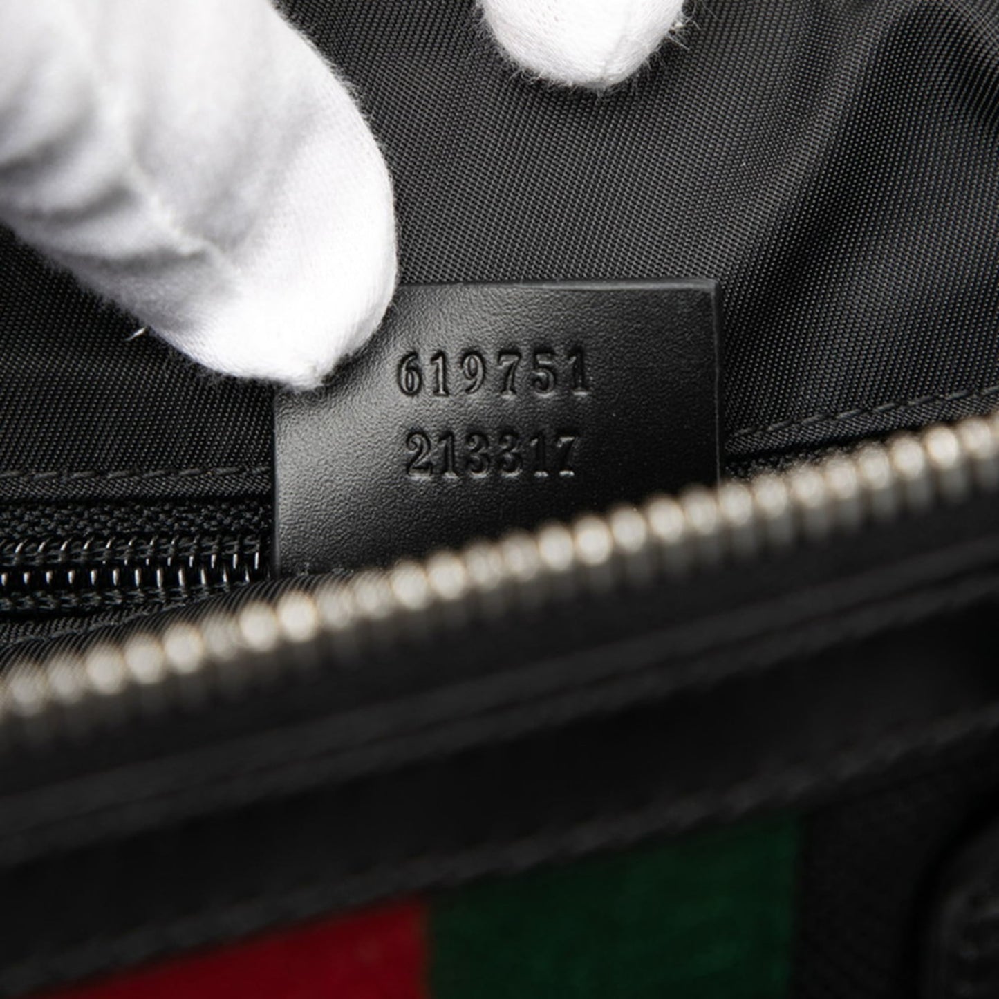 Gucci Black Canvas Shoulder Bag Tote Bag ( )