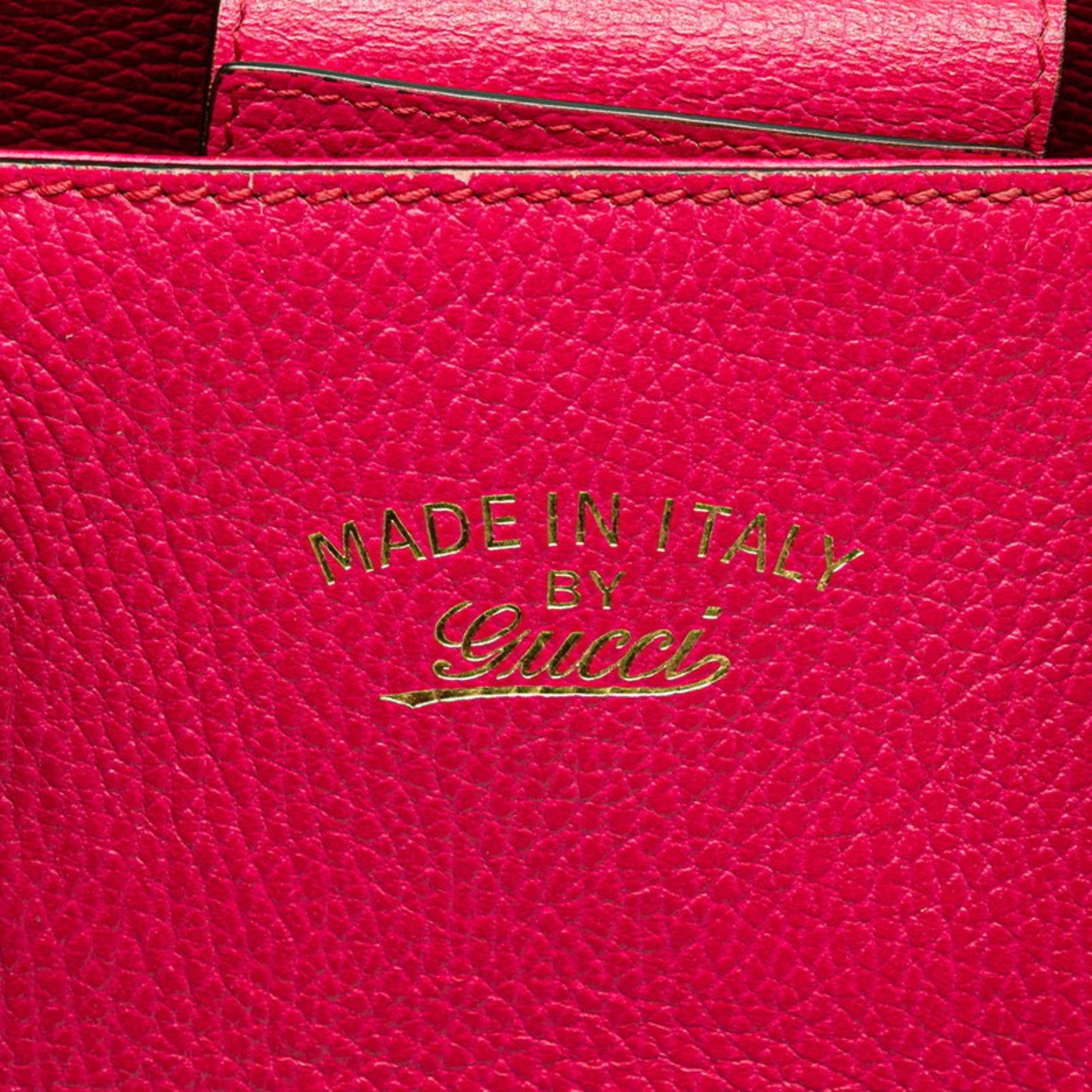 Gucci Gucci Swing Pink Leather Shoulder Bag Tote Bag ( )