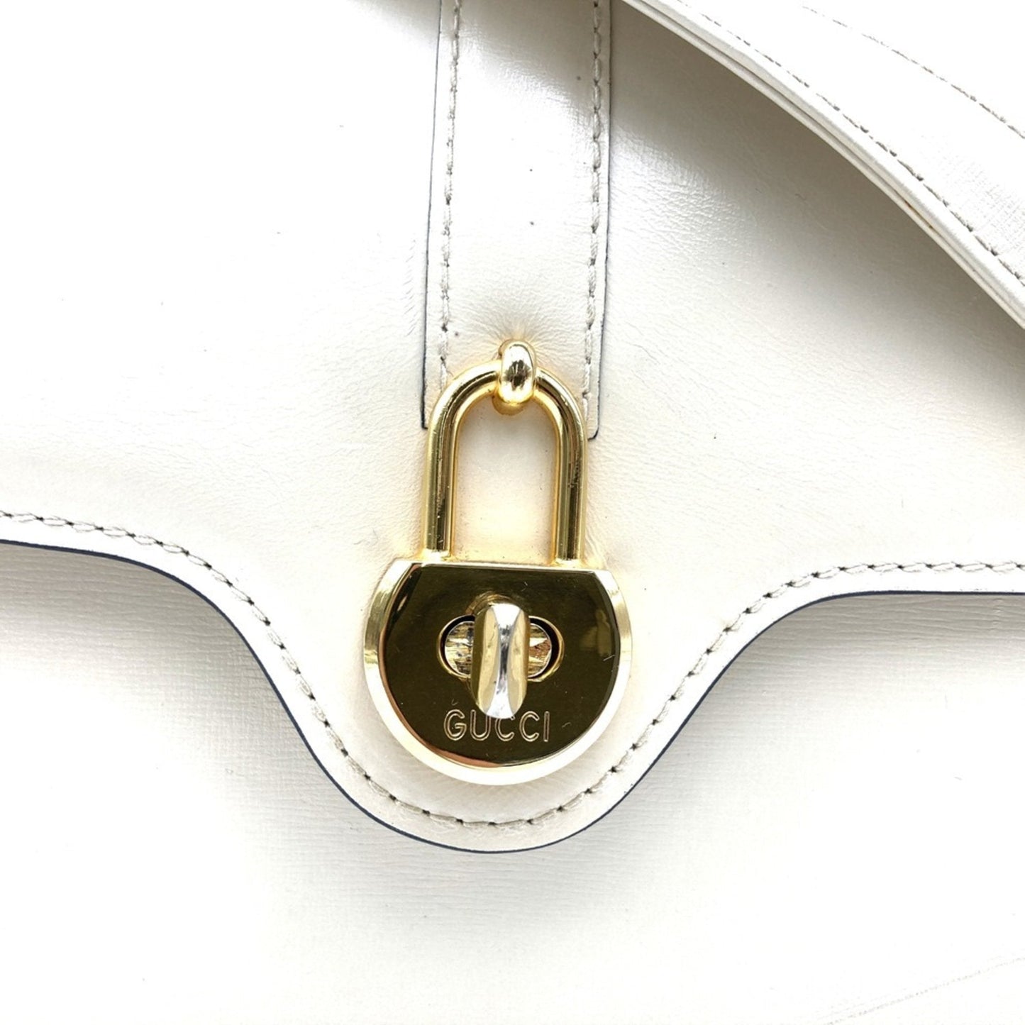 Gucci White Leather Shoulder Bag ( )
