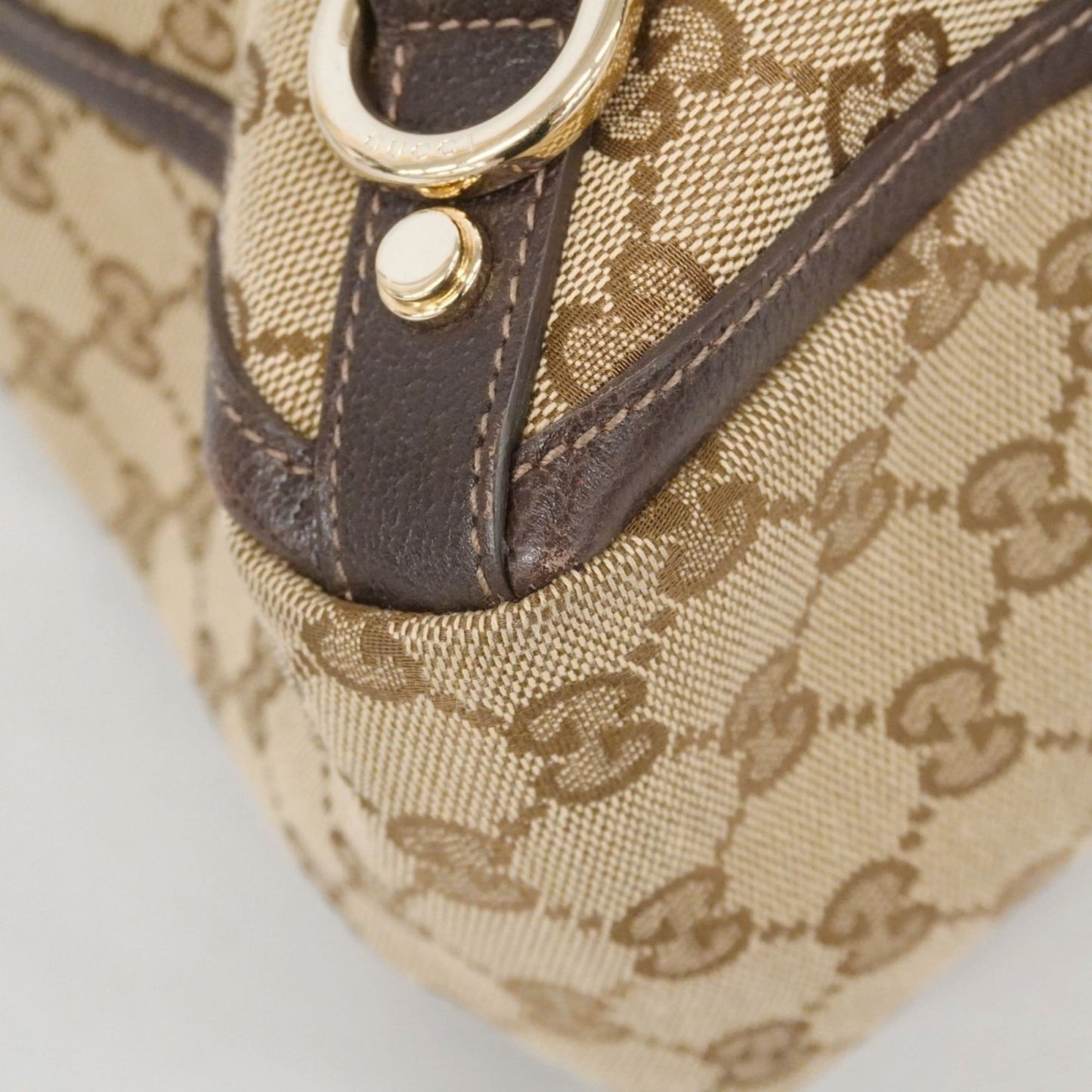 Gucci Brown Canvas Tote Bag ( )