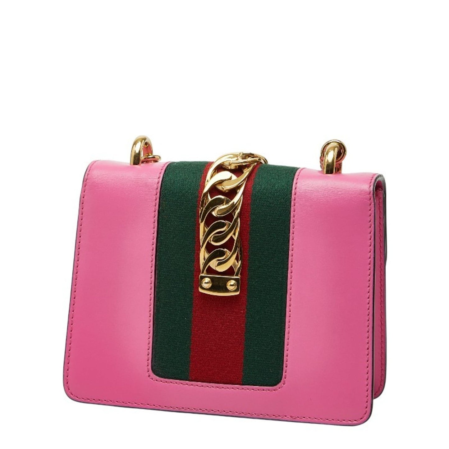 Gucci Pink Leather Shoulder Bag ( )