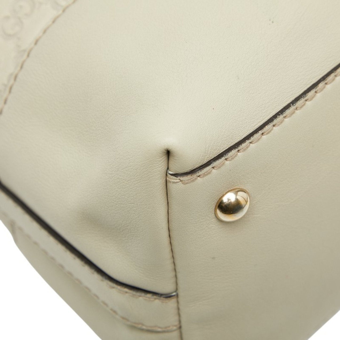 Gucci Guccissima White Leather Tote Bag ( )
