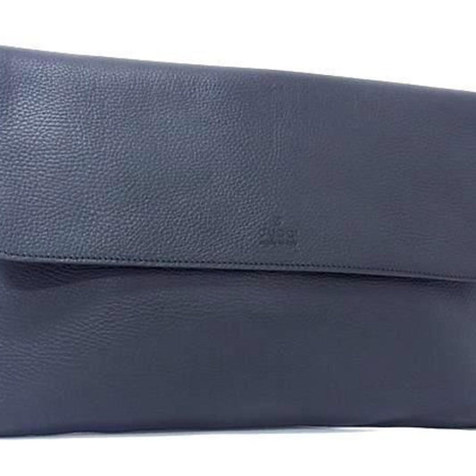 Gucci Black Leather Clutch Bag Handbag ( )