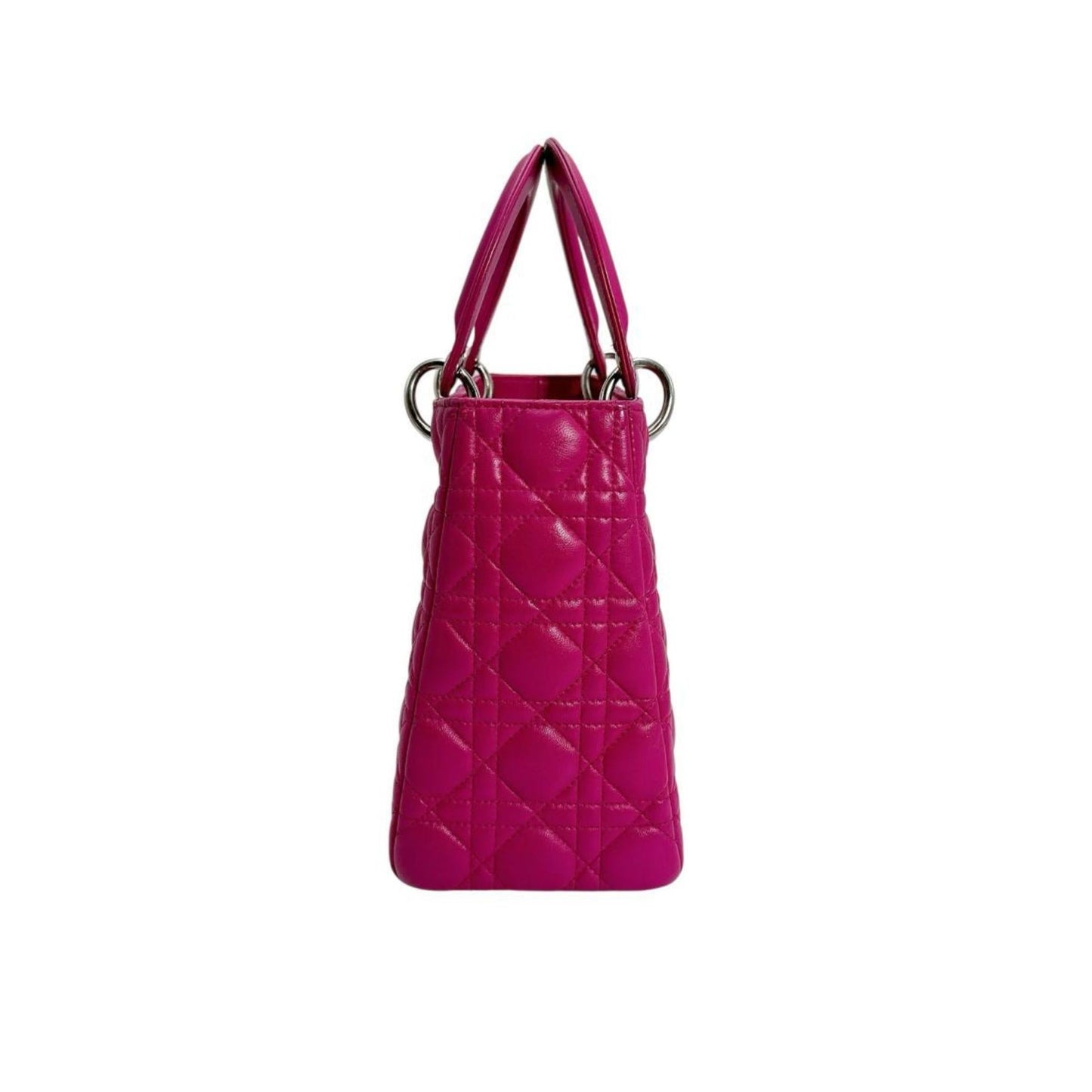 Christian Dior Pink Leather Handbag Shoulder Bag ()