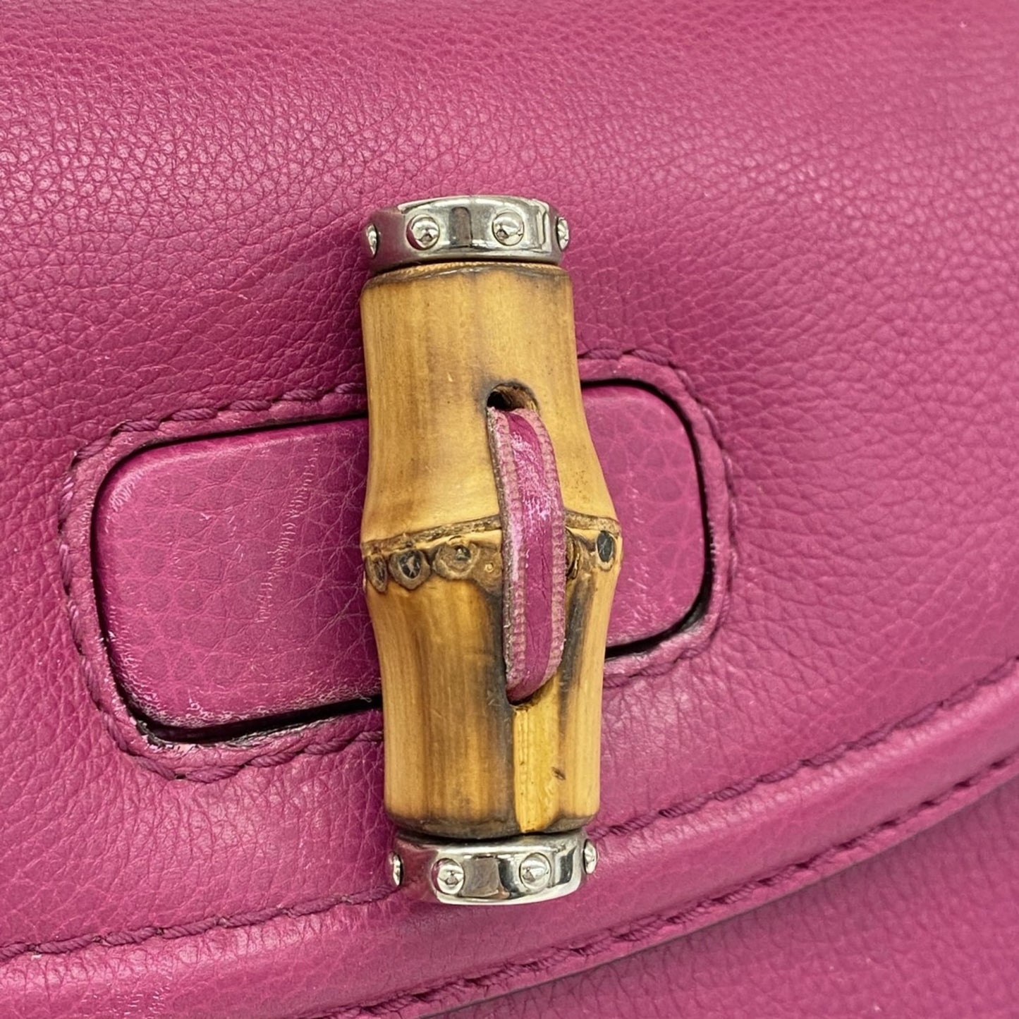 Gucci Purple Leather Handbag ( )