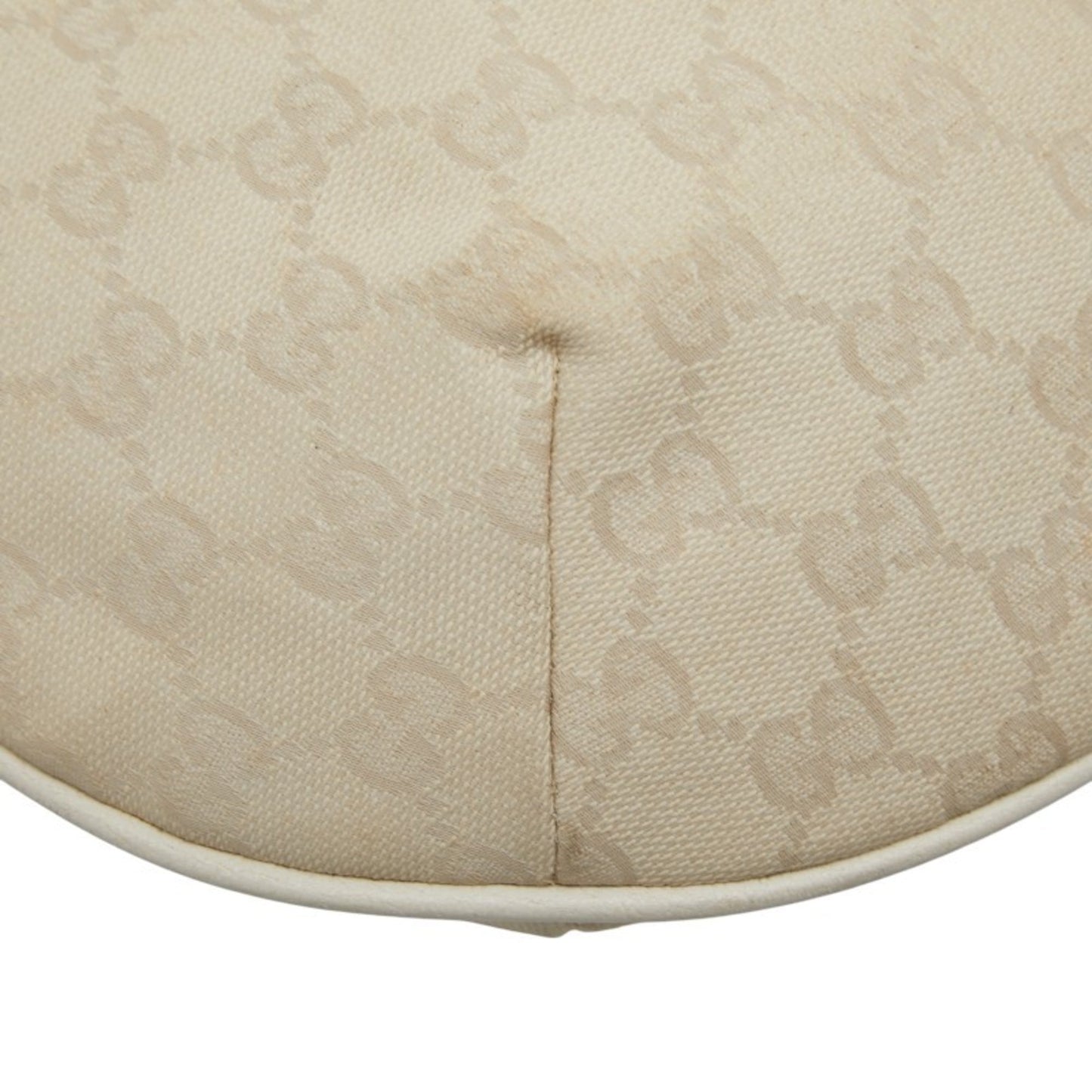 Gucci Gg Canvas Beige White Canvas Leather Shoulder Bag ( )