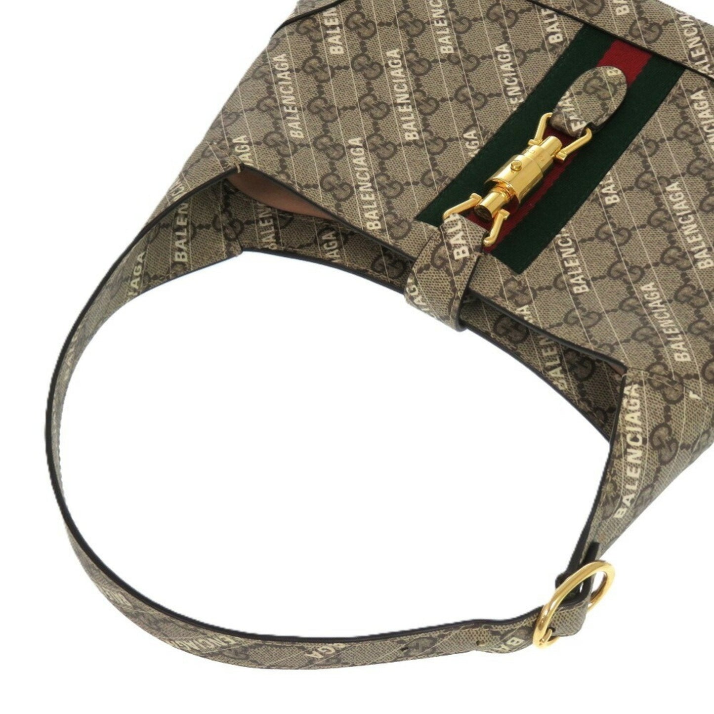 Gucci Beige Gray Polyester Cotton Handbag ( )