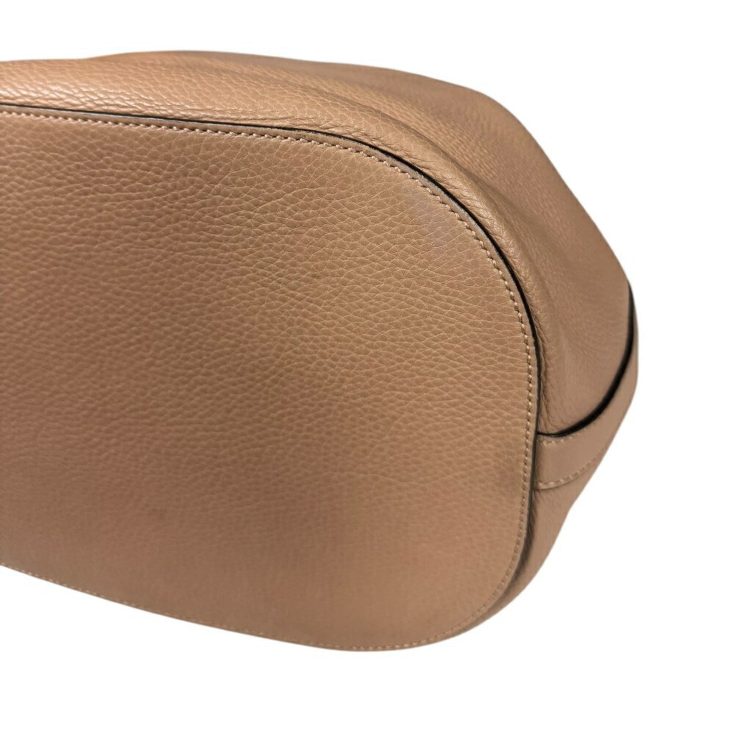 Gucci Beige Bamboo Leather Shoulder Bag ( )