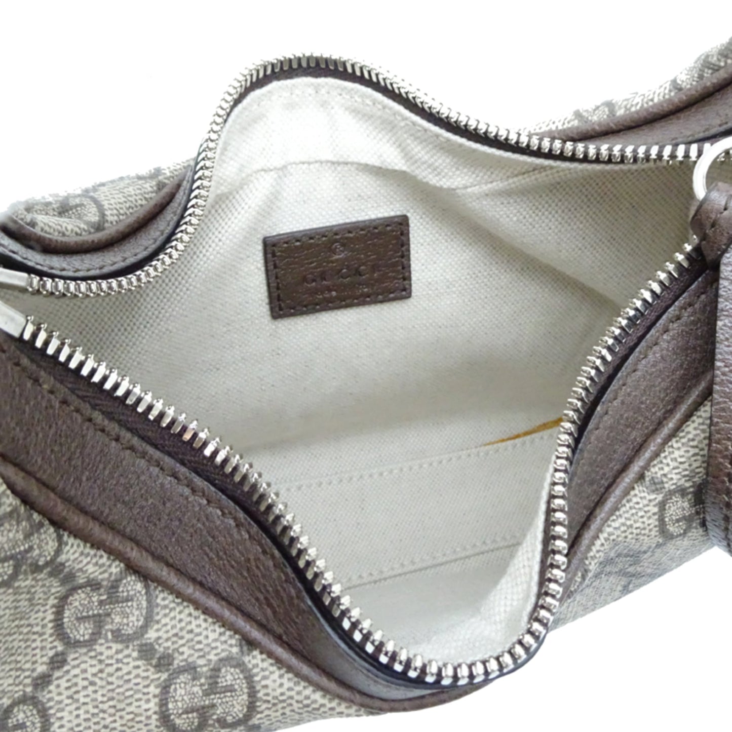 Gucci Beige Brown Orange Gg Supreme Leather Shoulder Bag ( )