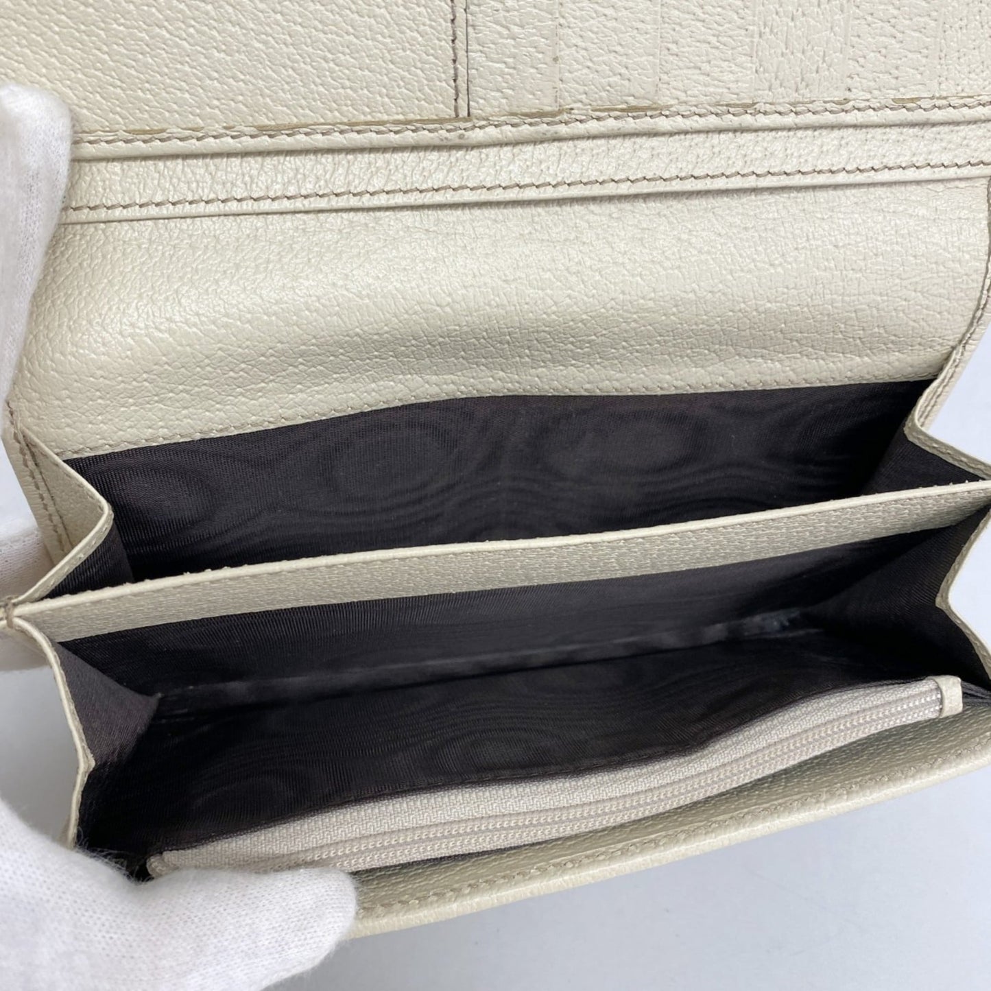 Gucci Brown Canvas Long Wallet (Bi-Fold) ( )