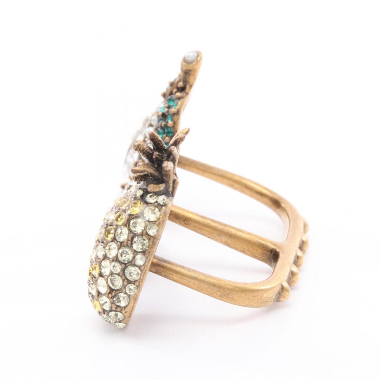 Gucci Gold Multi-Color Gold Plating Band Ring ( )