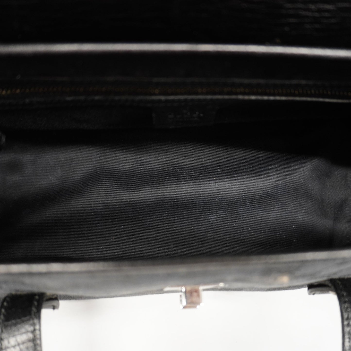 GUCCI Auth  Bamboo Handbag 111713 Women's GG Canvas Handbag Black